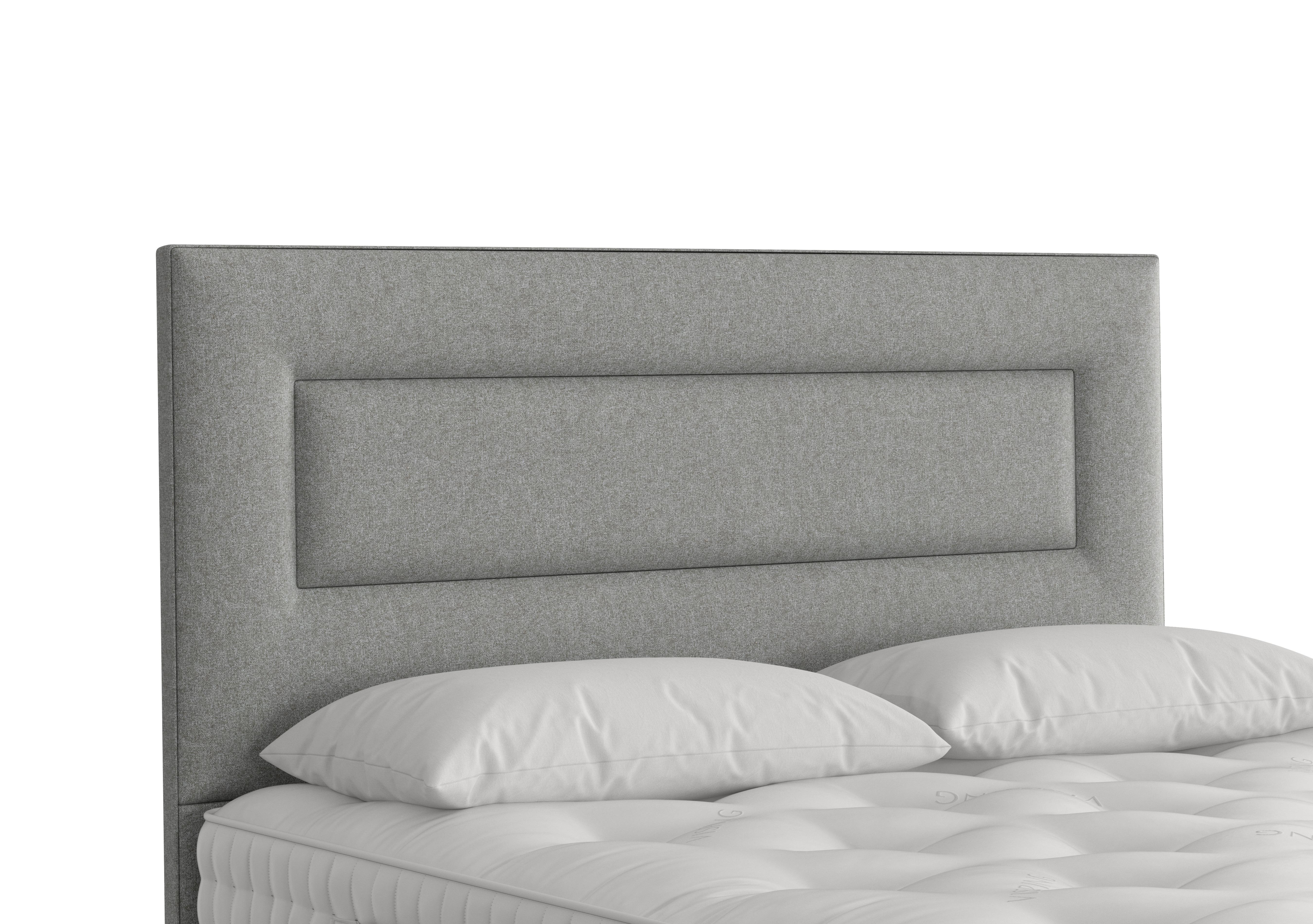 Enyo Floor Standing Headboard in 2305 Tweed Grey on Furniture Village