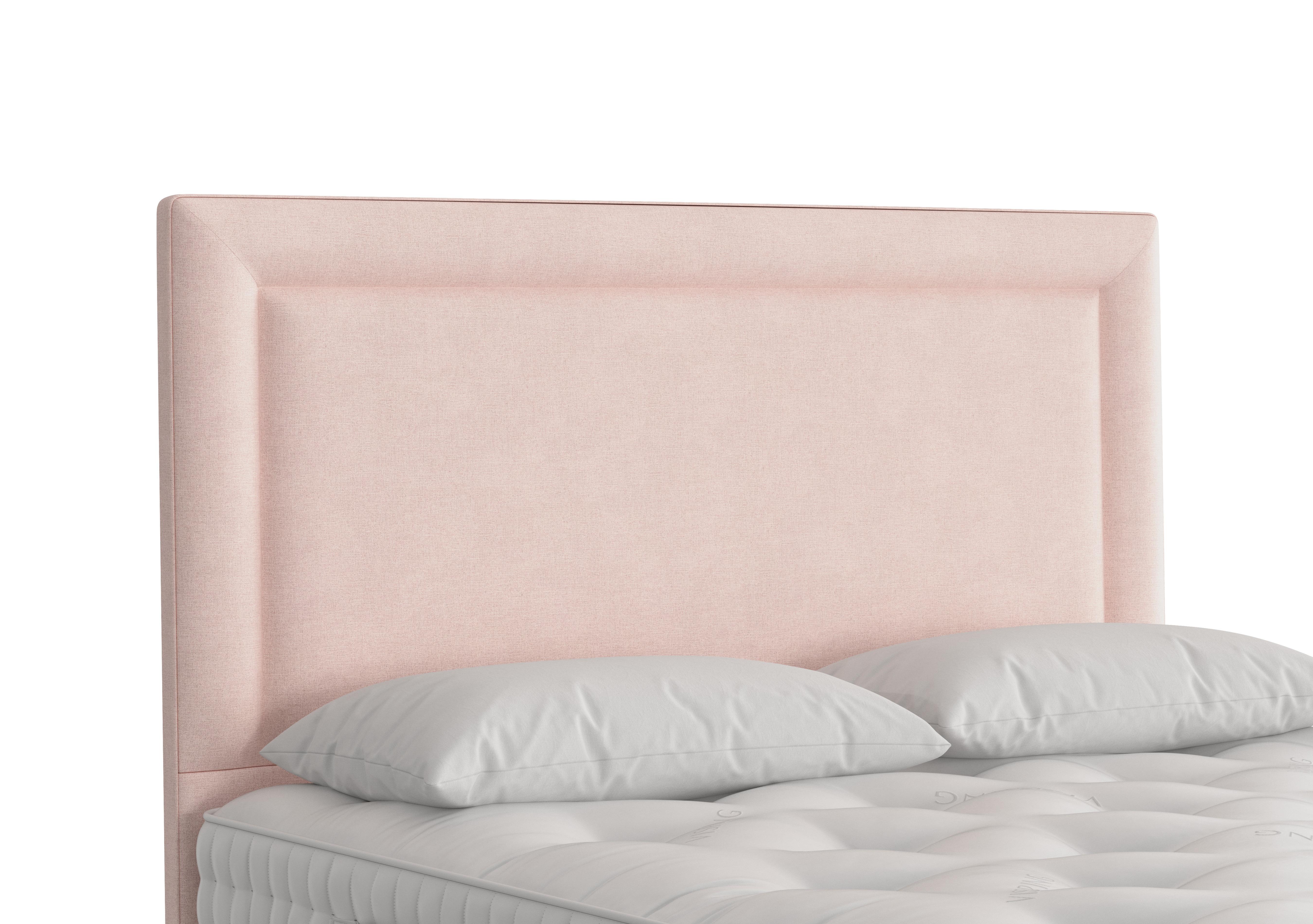 Helios Floor Standing Headboard in 2116 Touch Rose on Furniture Village