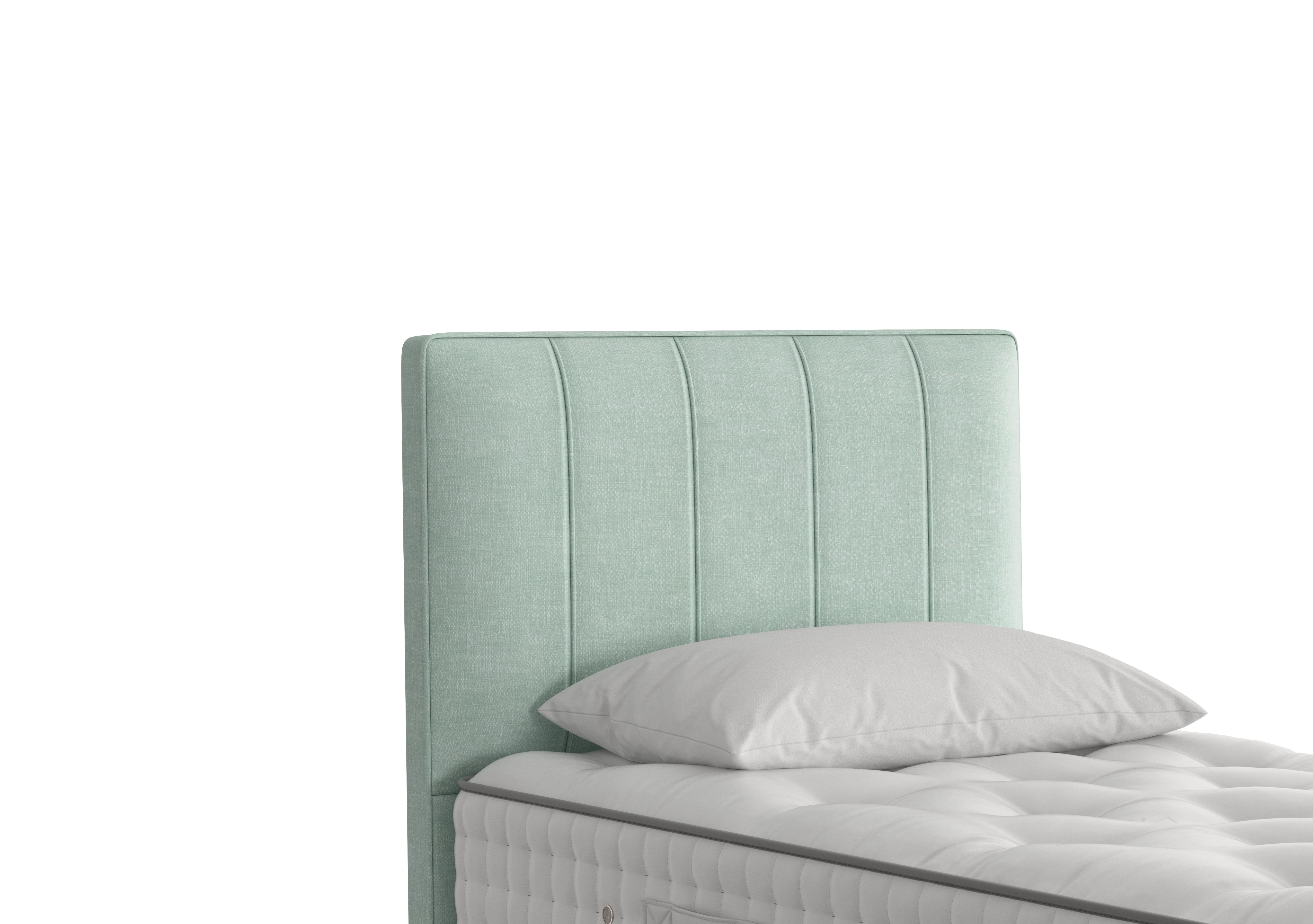 Hera Headboard in 2103 Cotton Eau De Nil on Furniture Village