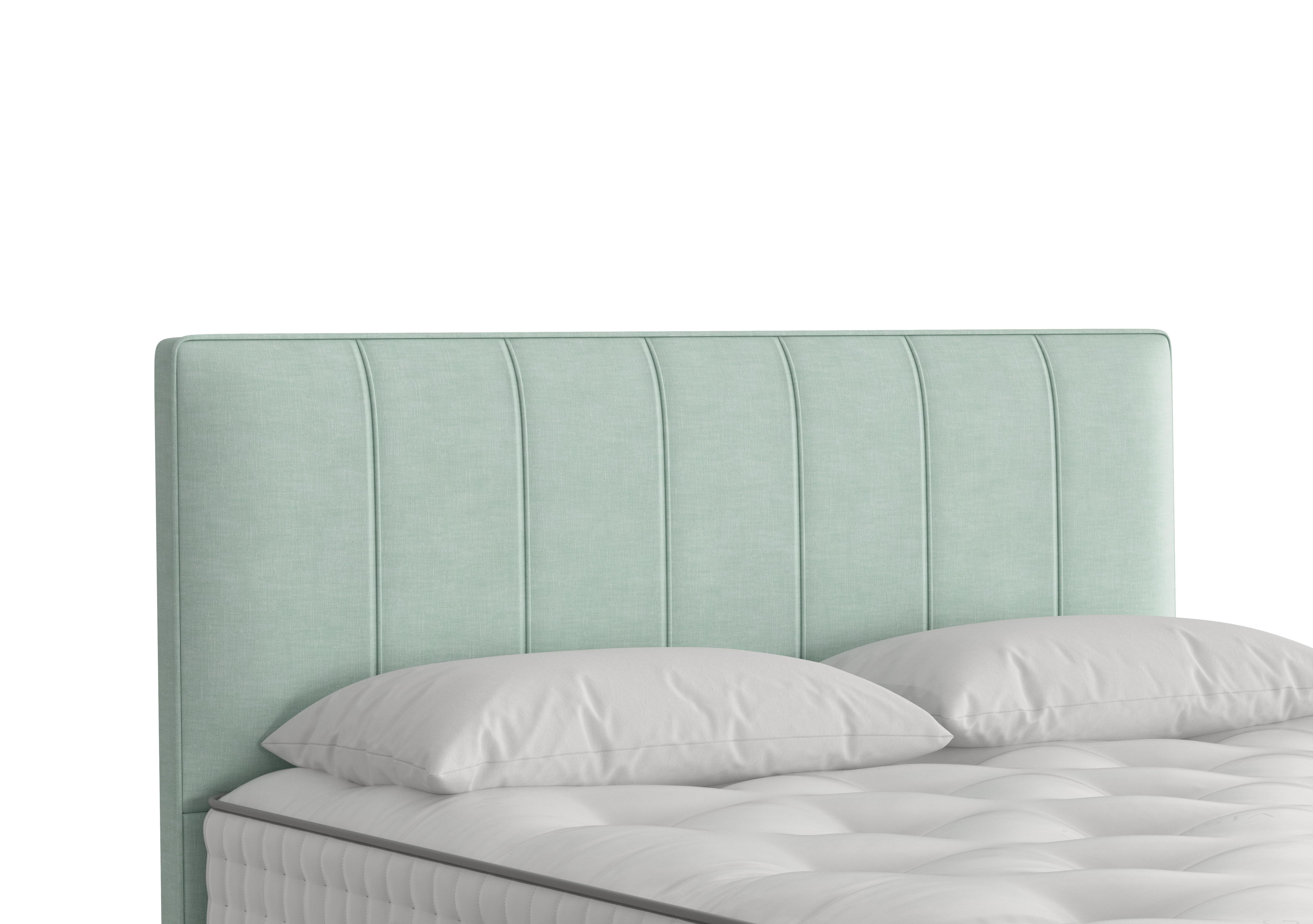 Hera Headboard in 2103 Cotton Eau De Nil on Furniture Village