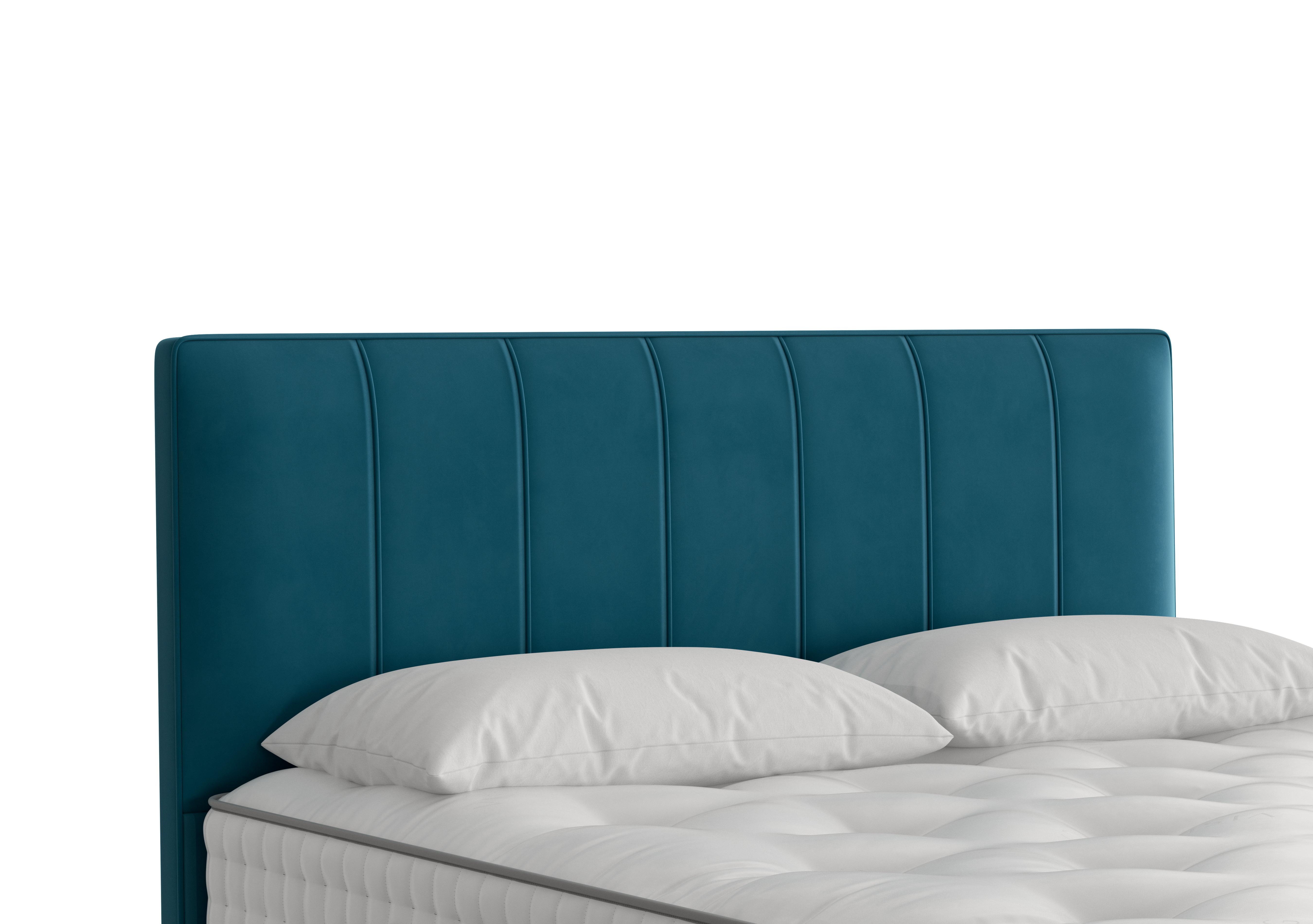 Hera Headboard in 2114 Plush Teal on Furniture Village