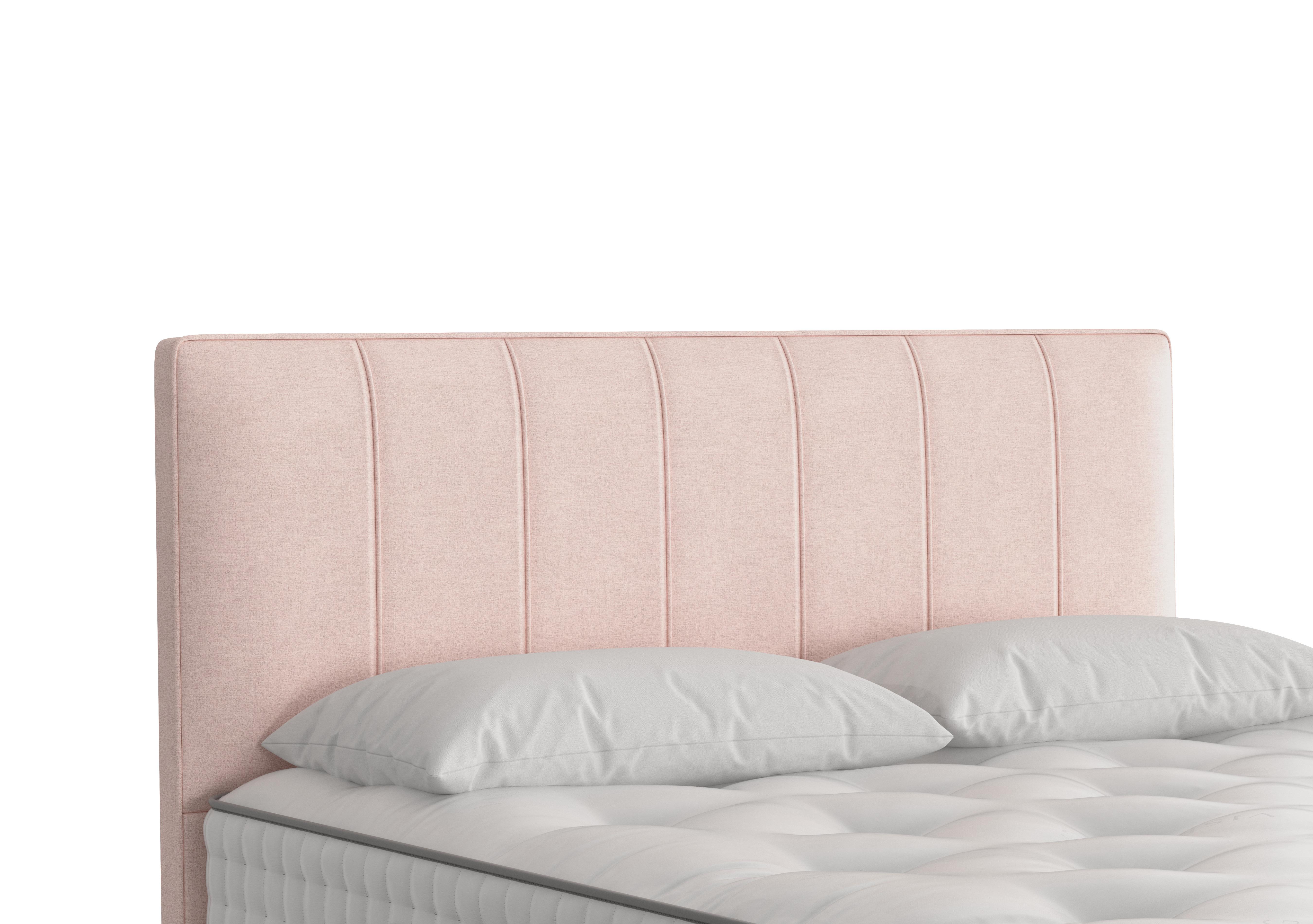 Hera Headboard in 2116 Touch Rose on Furniture Village