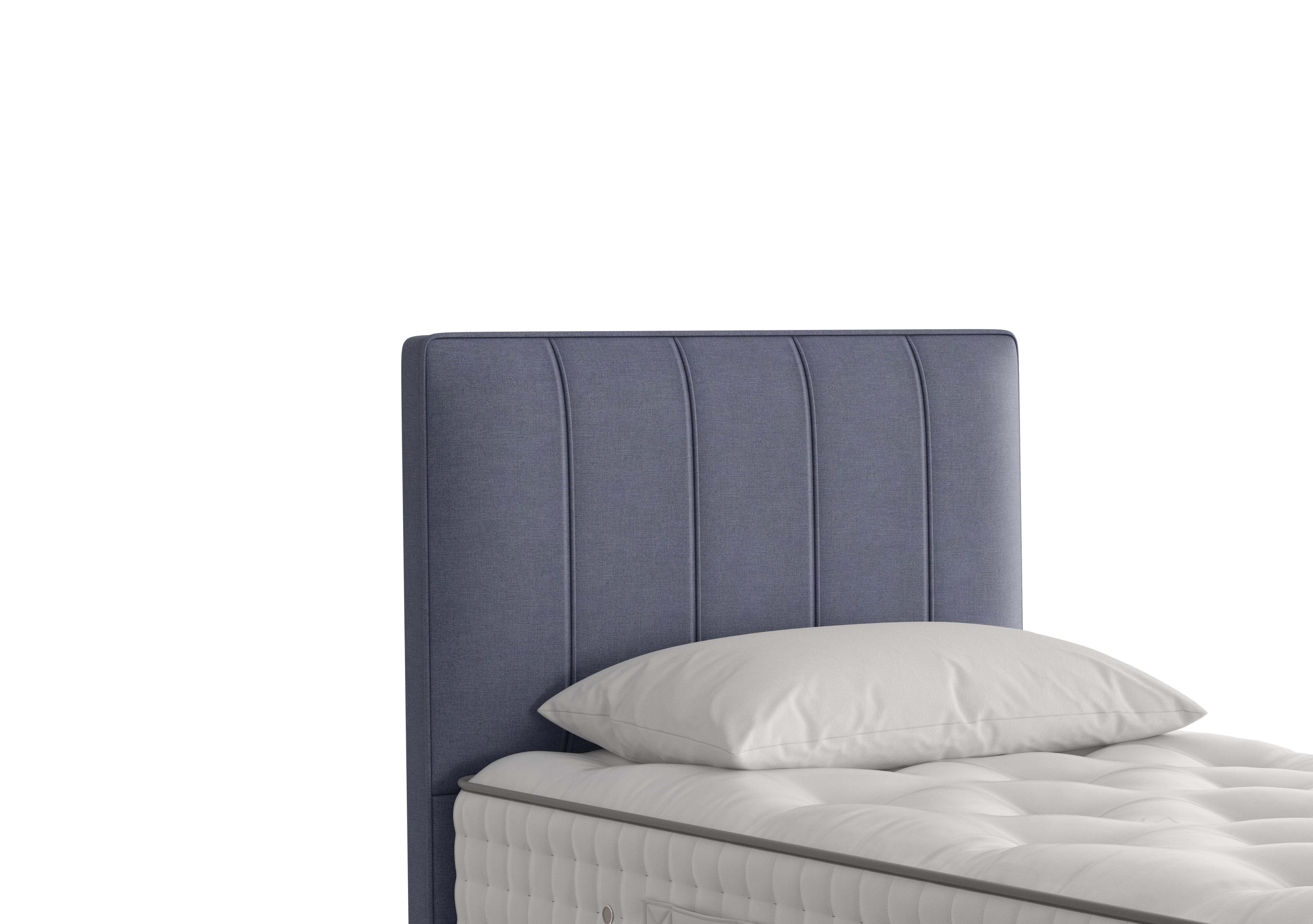 Hera Headboard in 2120 Touch Denim on Furniture Village