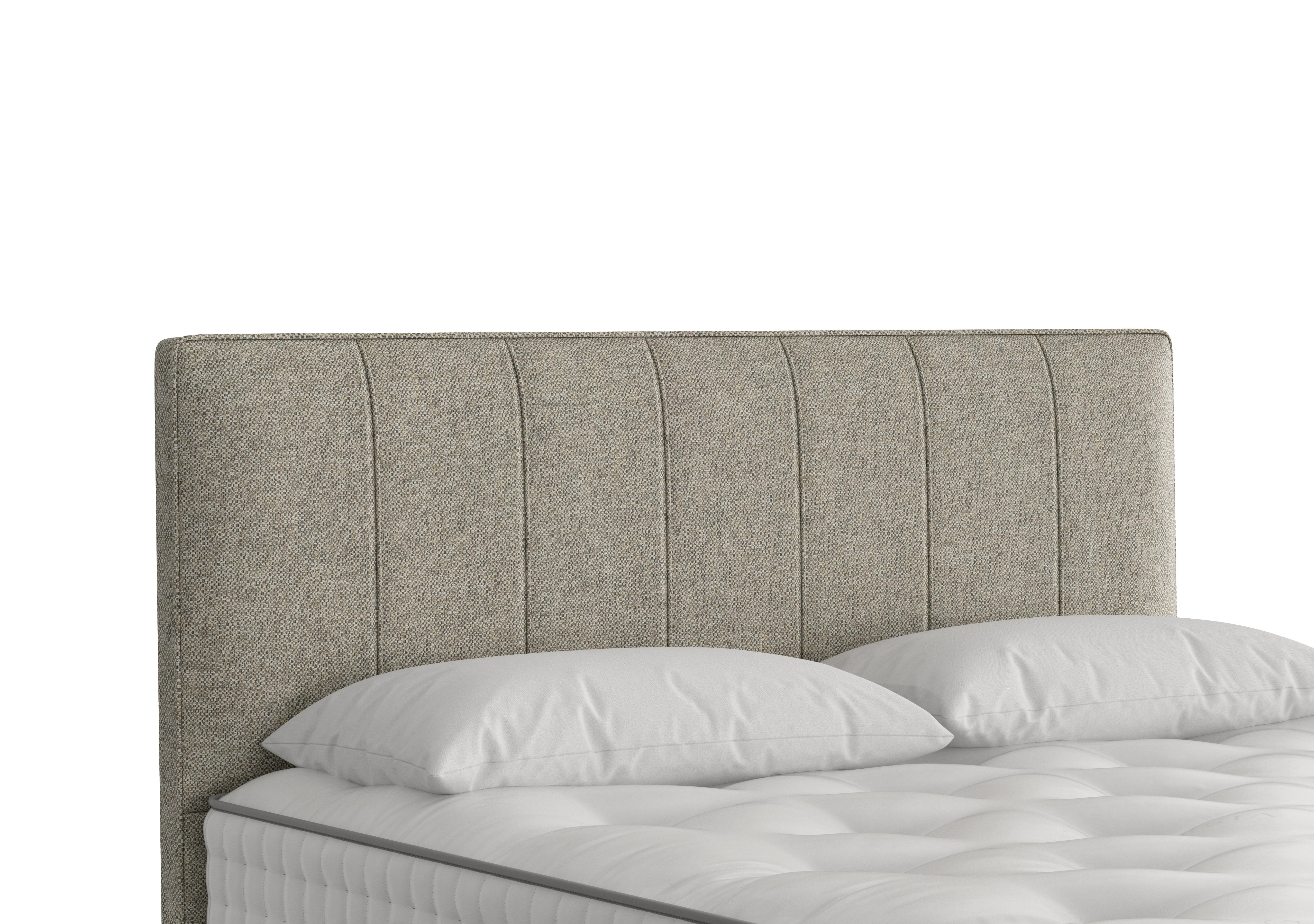 Hera Headboard in 2151 Boucle Flint on Furniture Village