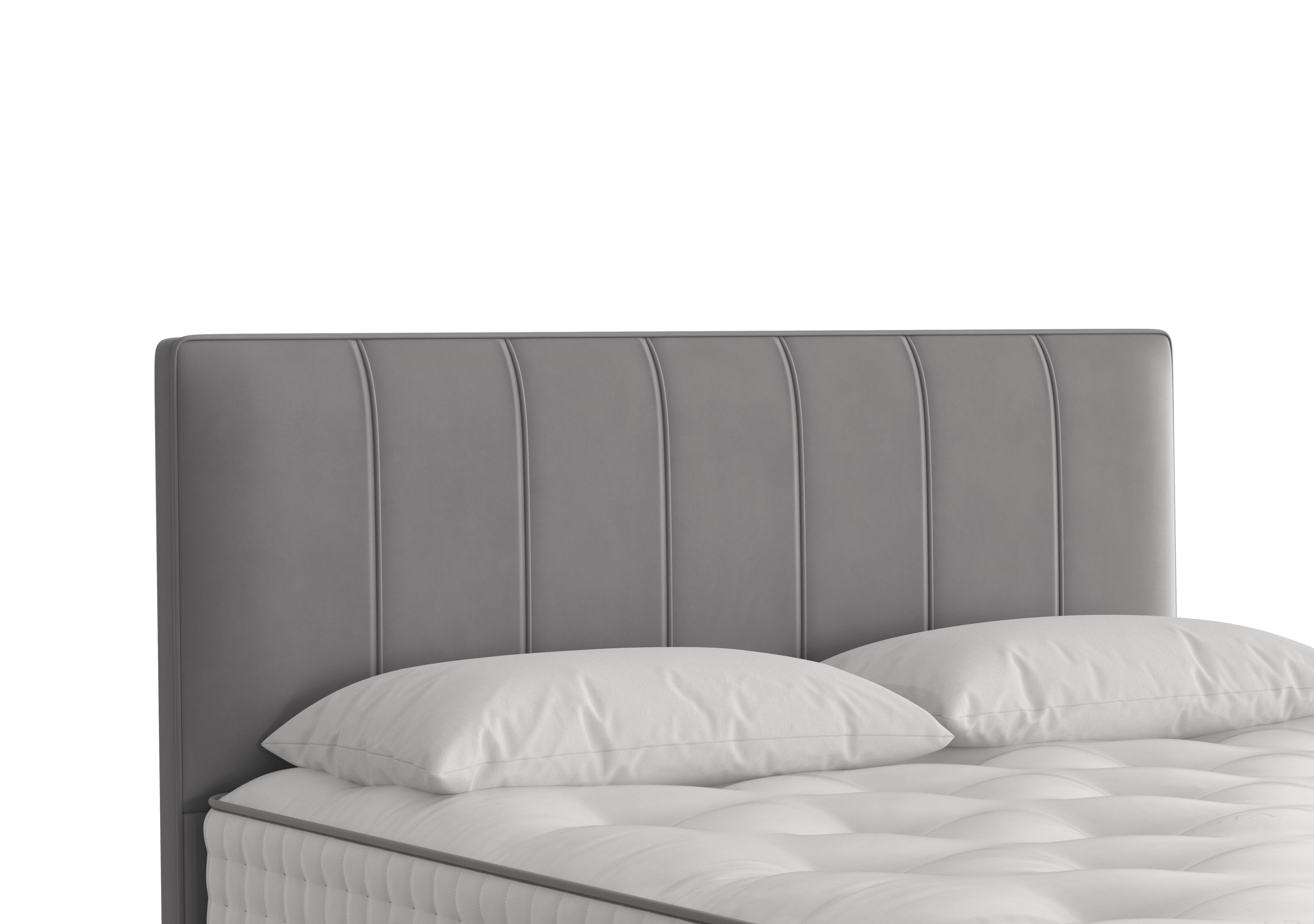Hera Headboard in 4057 Plush Velvet French Grey on Furniture Village