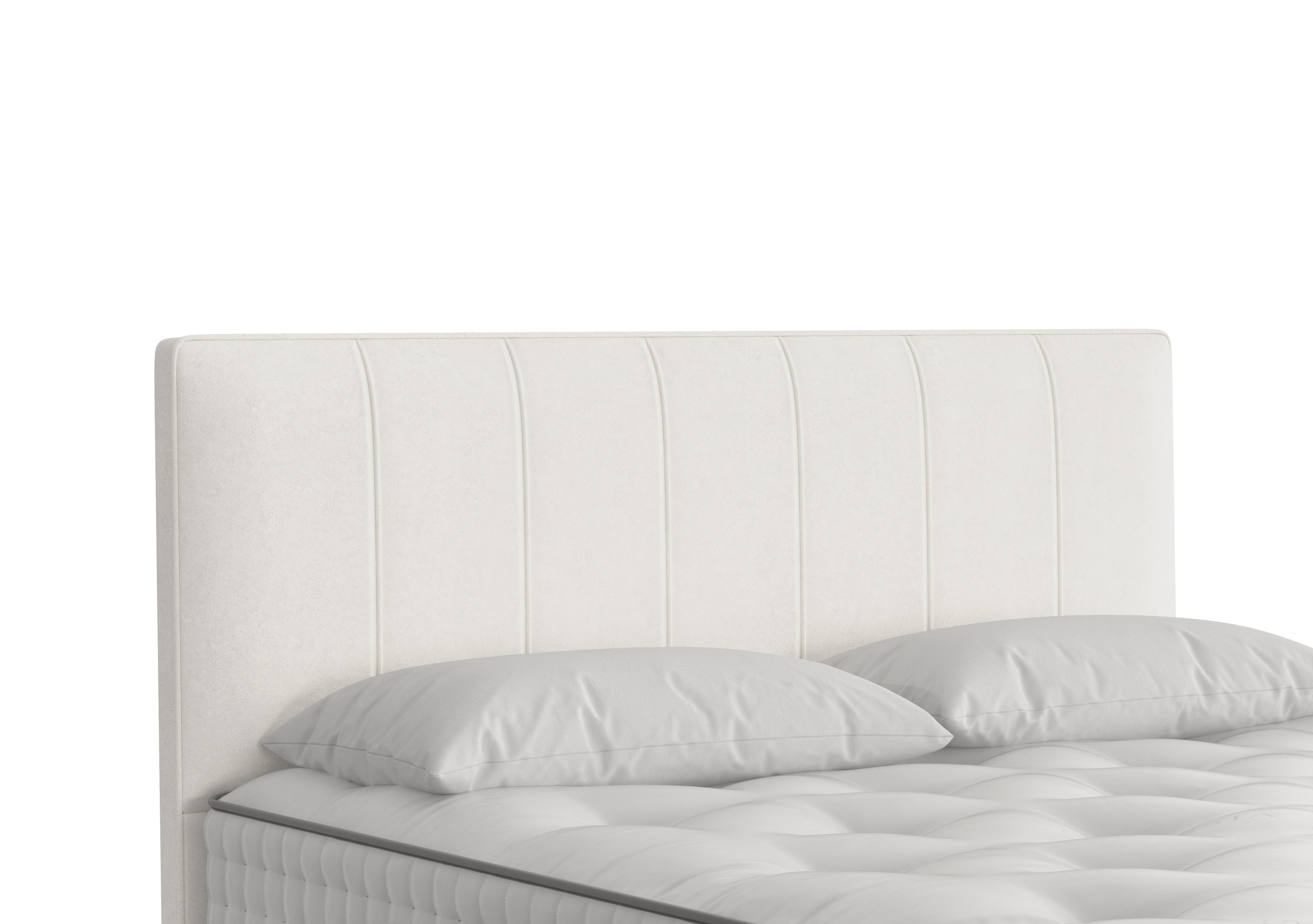 Hera Headboard in 408 Faux Suede Snow on Furniture Village