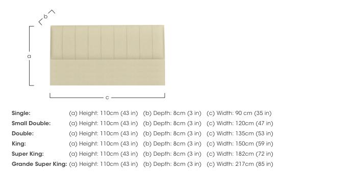 Hera Headboard in  on Furniture Village