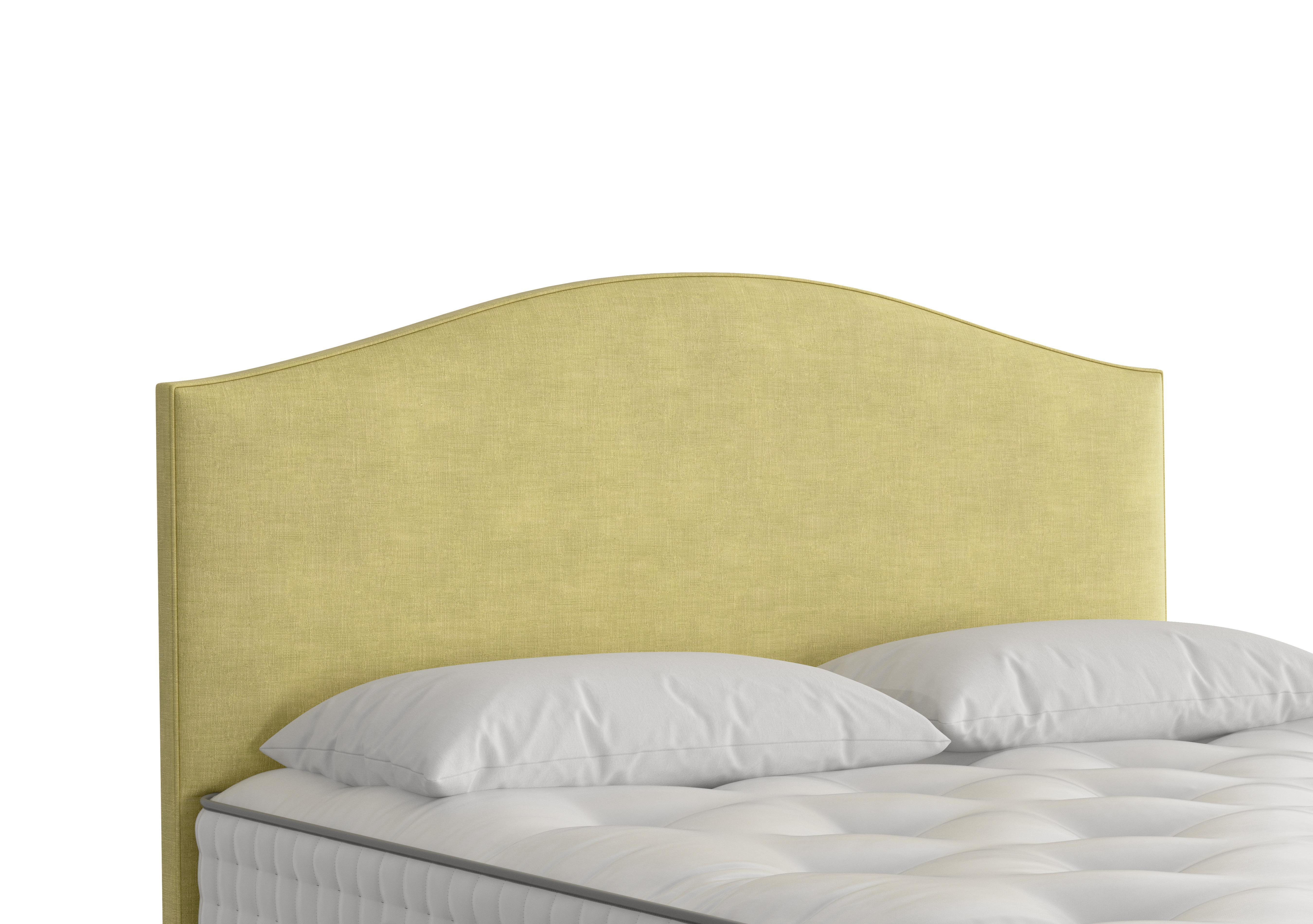 Iris Floor Standing Headboard in 2102 Cotton Kiwi on Furniture Village