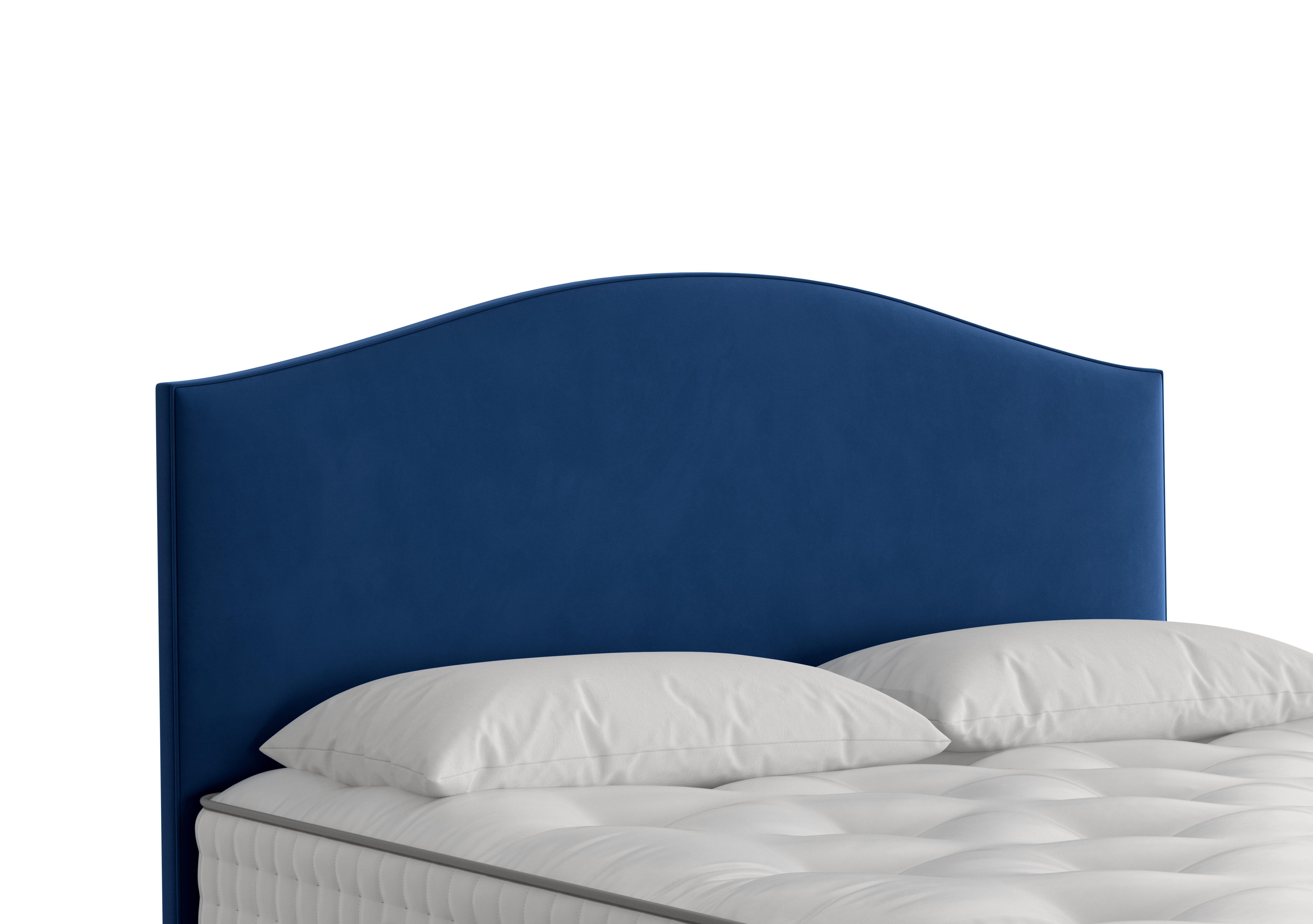 Iris Floor Standing Headboard in 2115 Plush Royal on Furniture Village