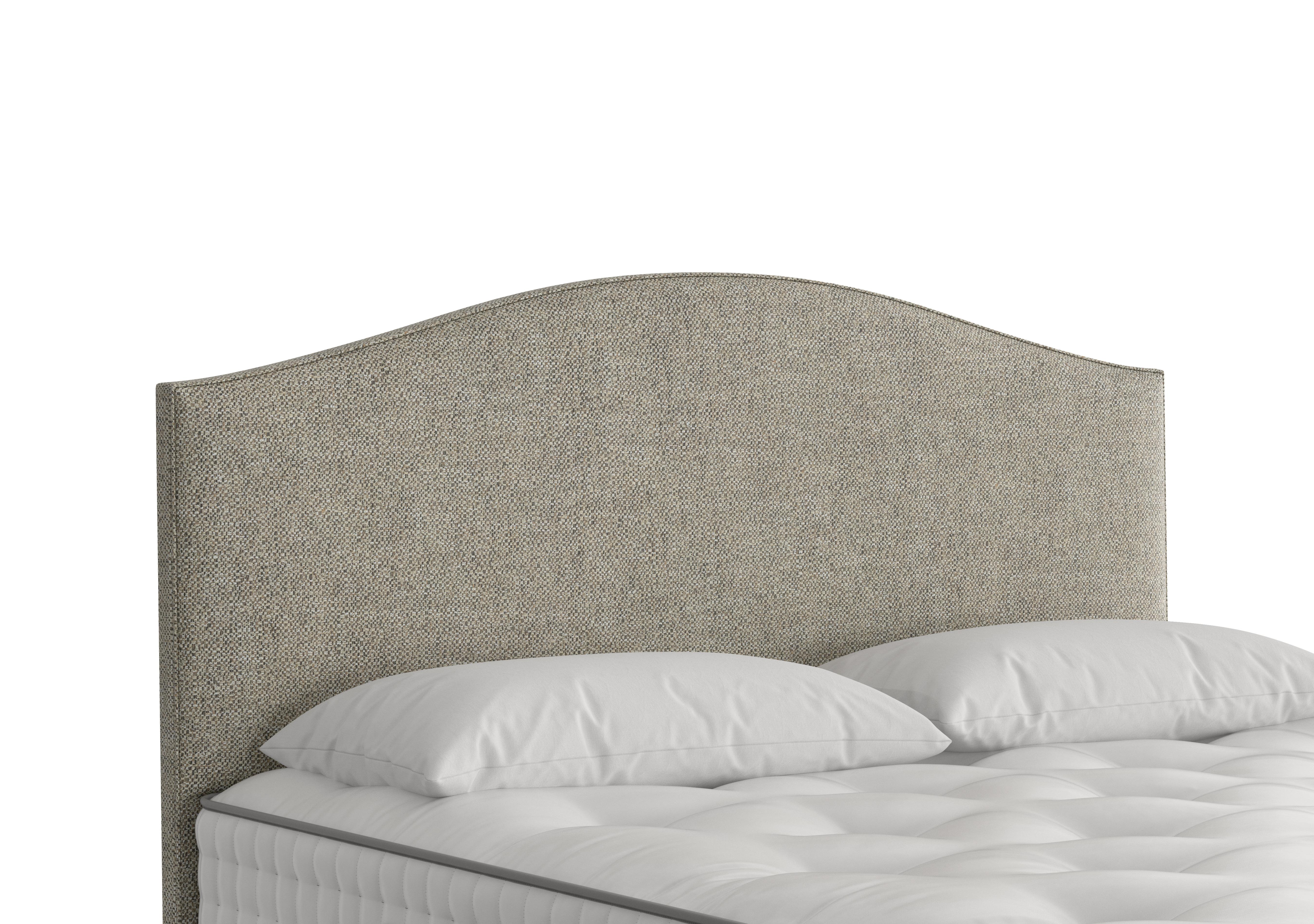 Iris Floor Standing Headboard in 2151 Boucle Flint on Furniture Village