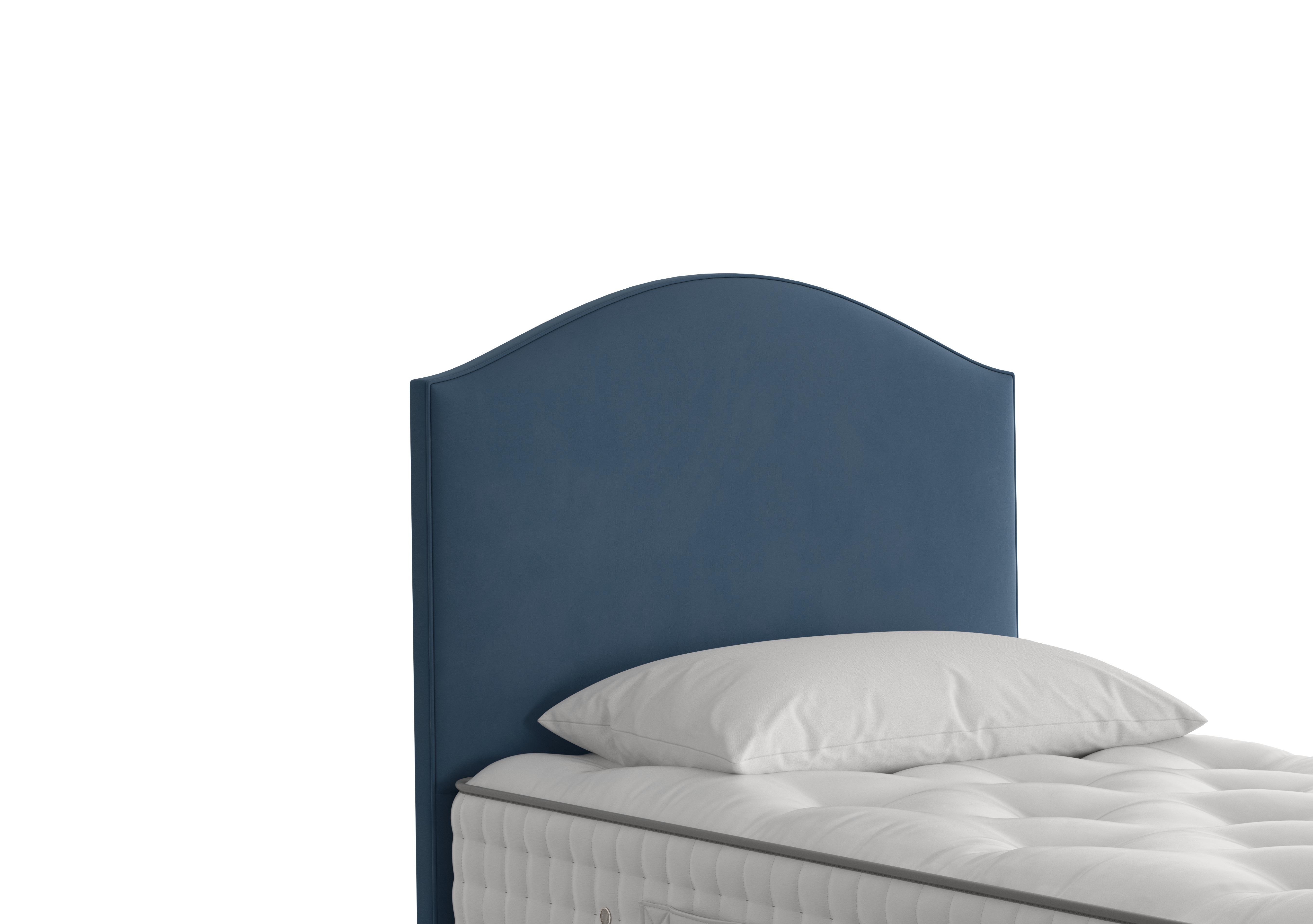 Iris Floor Standing Headboard in 2153 Plush Petrol on Furniture Village