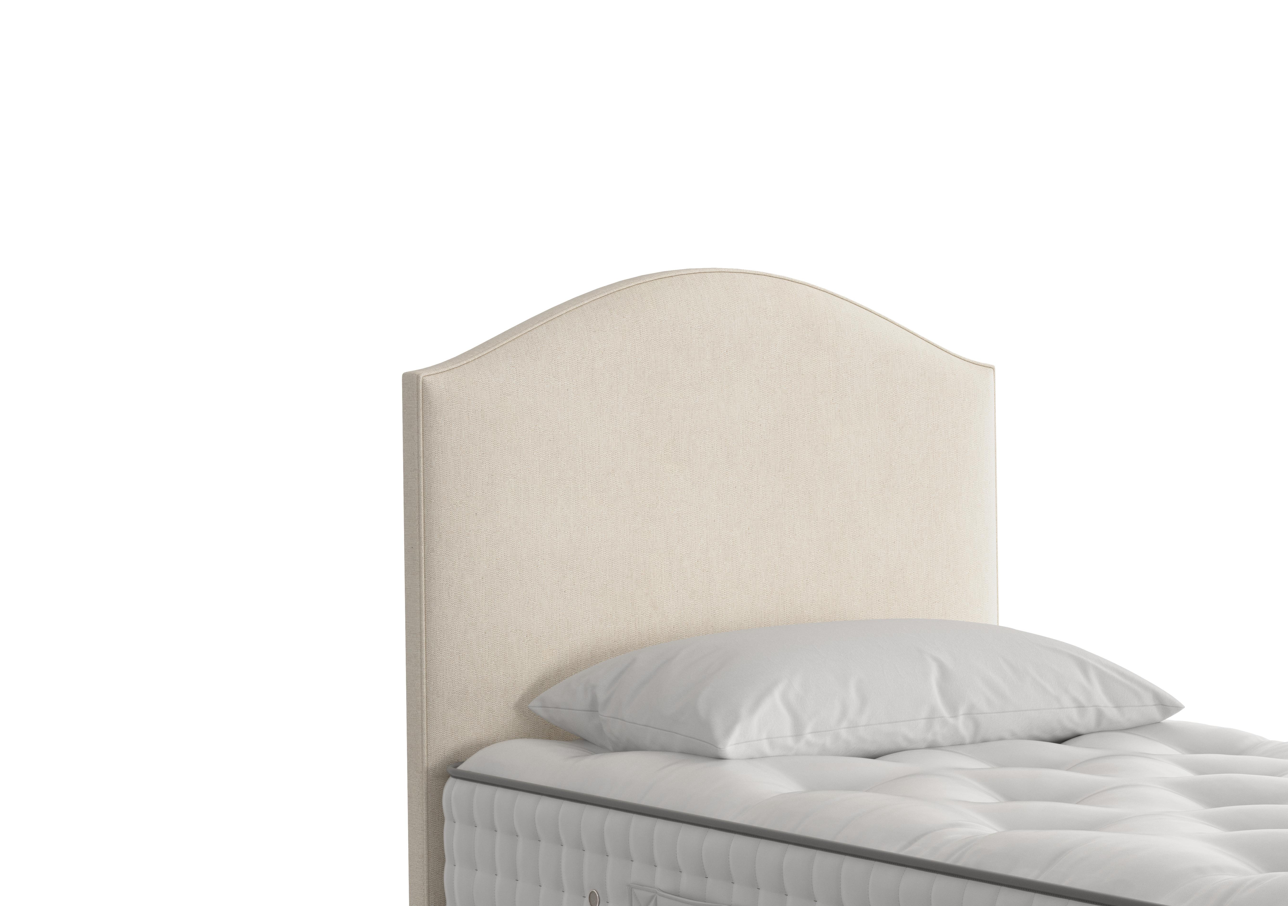 Iris Floor Standing Headboard in 750 Chain Weave Fawn on Furniture Village
