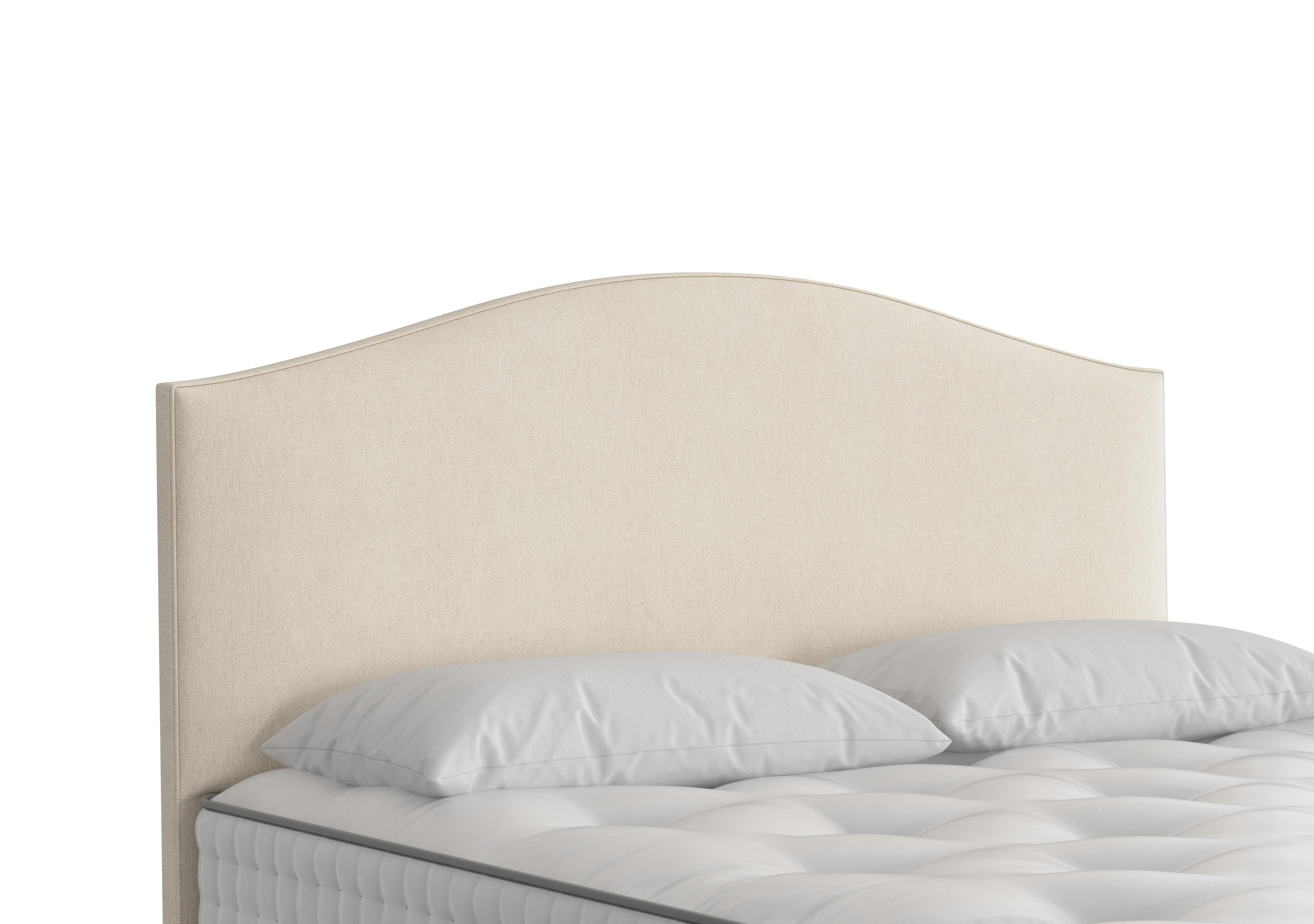 Iris Floor Standing Headboard in 750 Chain Weave Fawn on Furniture Village