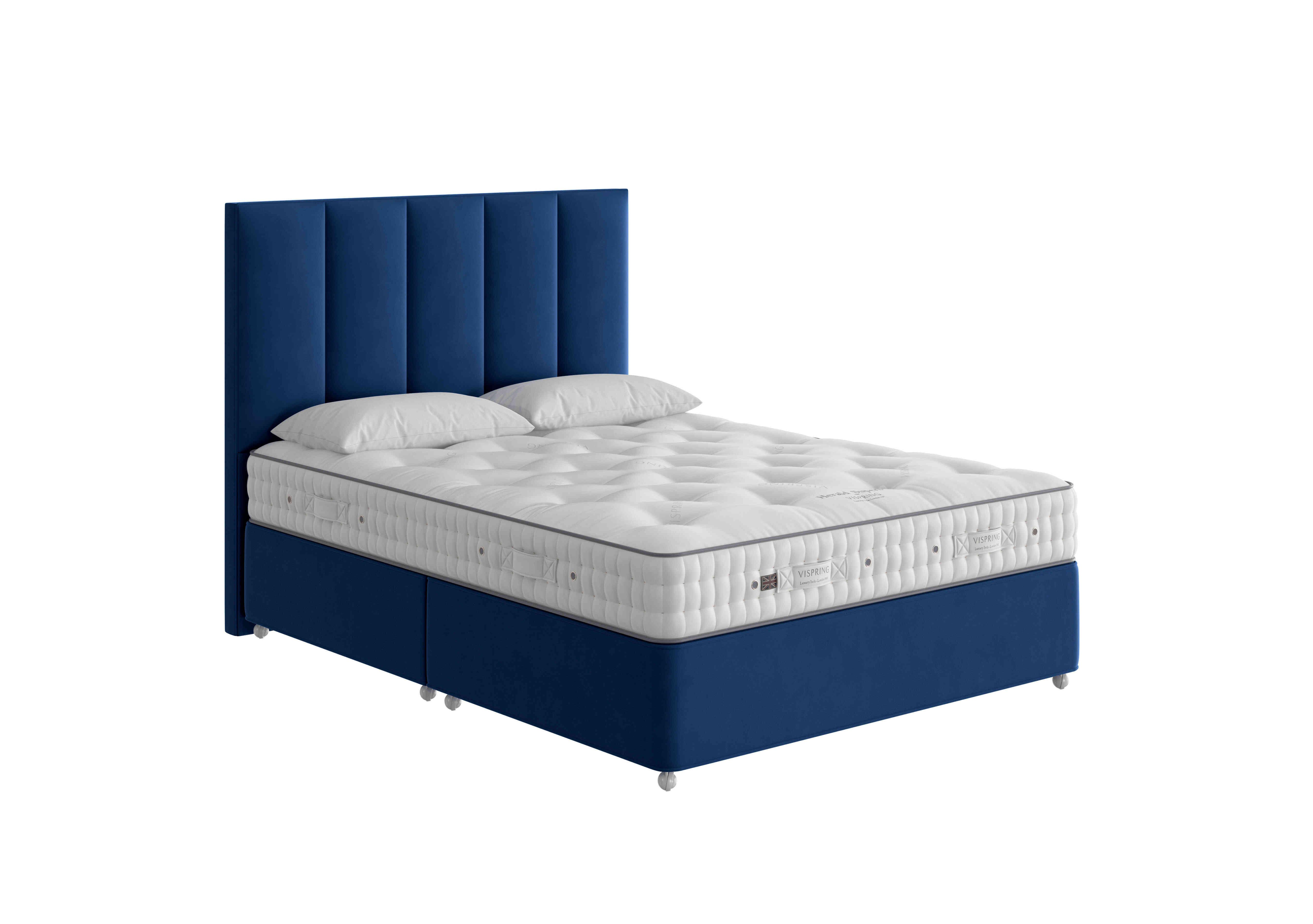 Herald Superb Divan Set in 2115 Plush Royal on Furniture Village