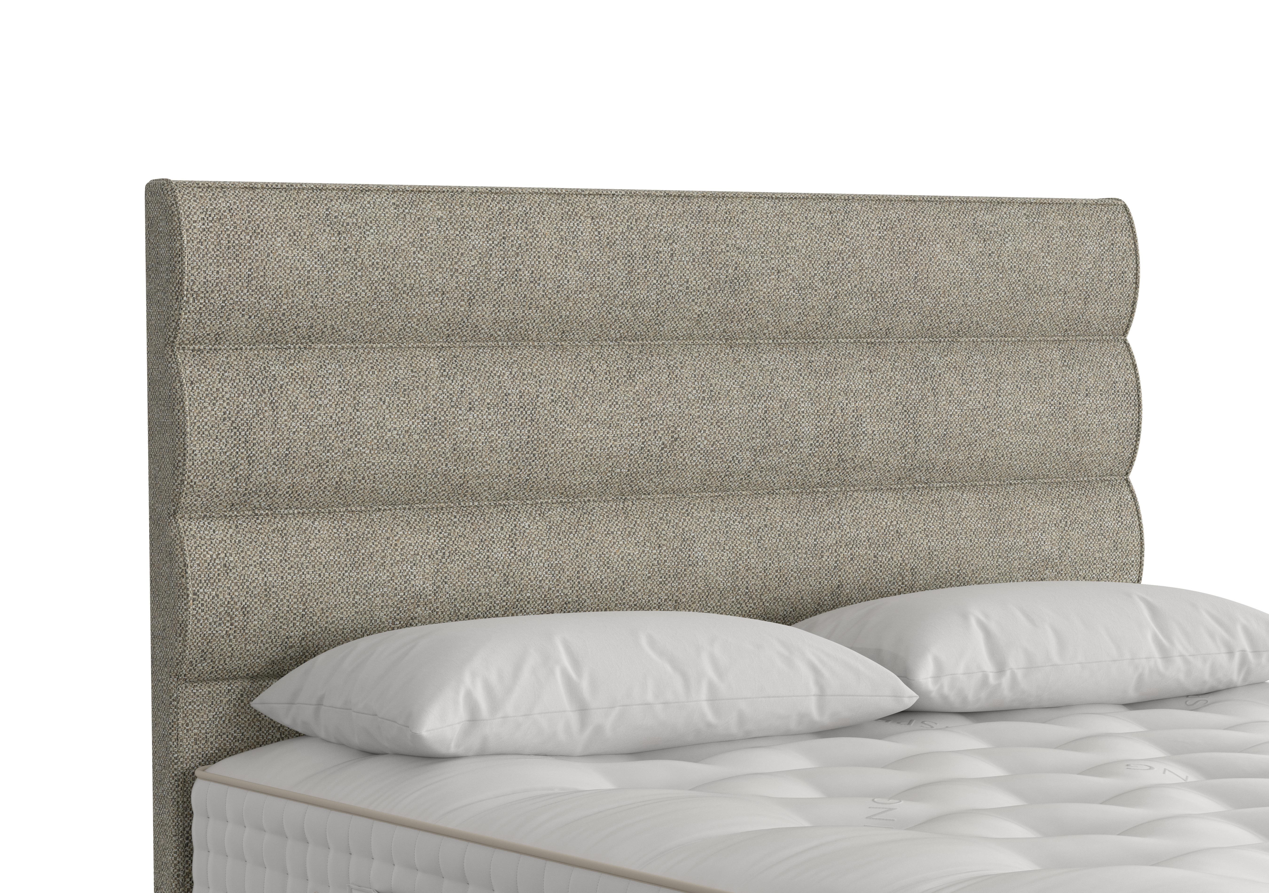 Triton Floor Standing Headboard in 2151 Boucle Flint on Furniture Village