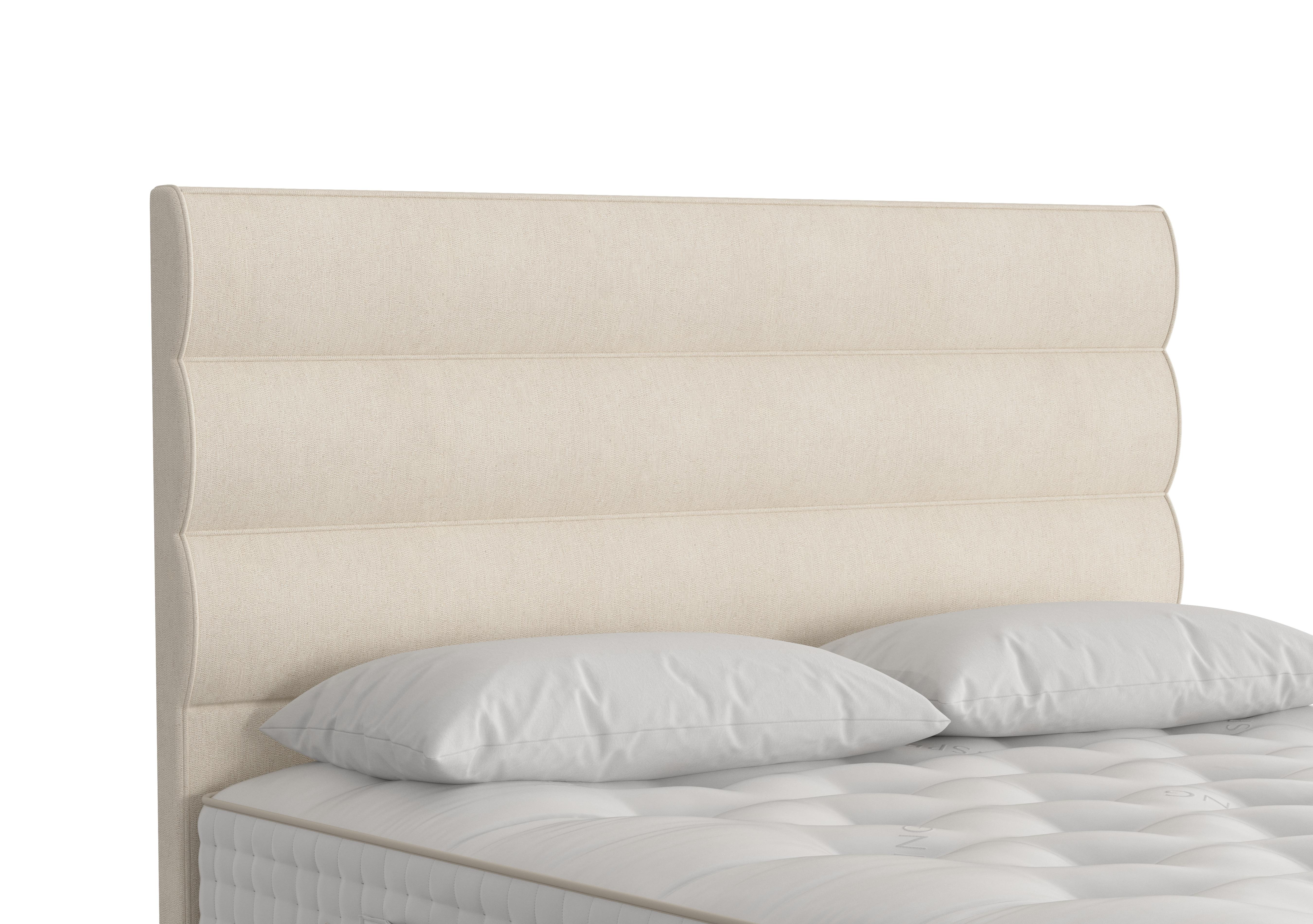 Triton Floor Standing Headboard in 750 Chain Weave Fawn on Furniture Village