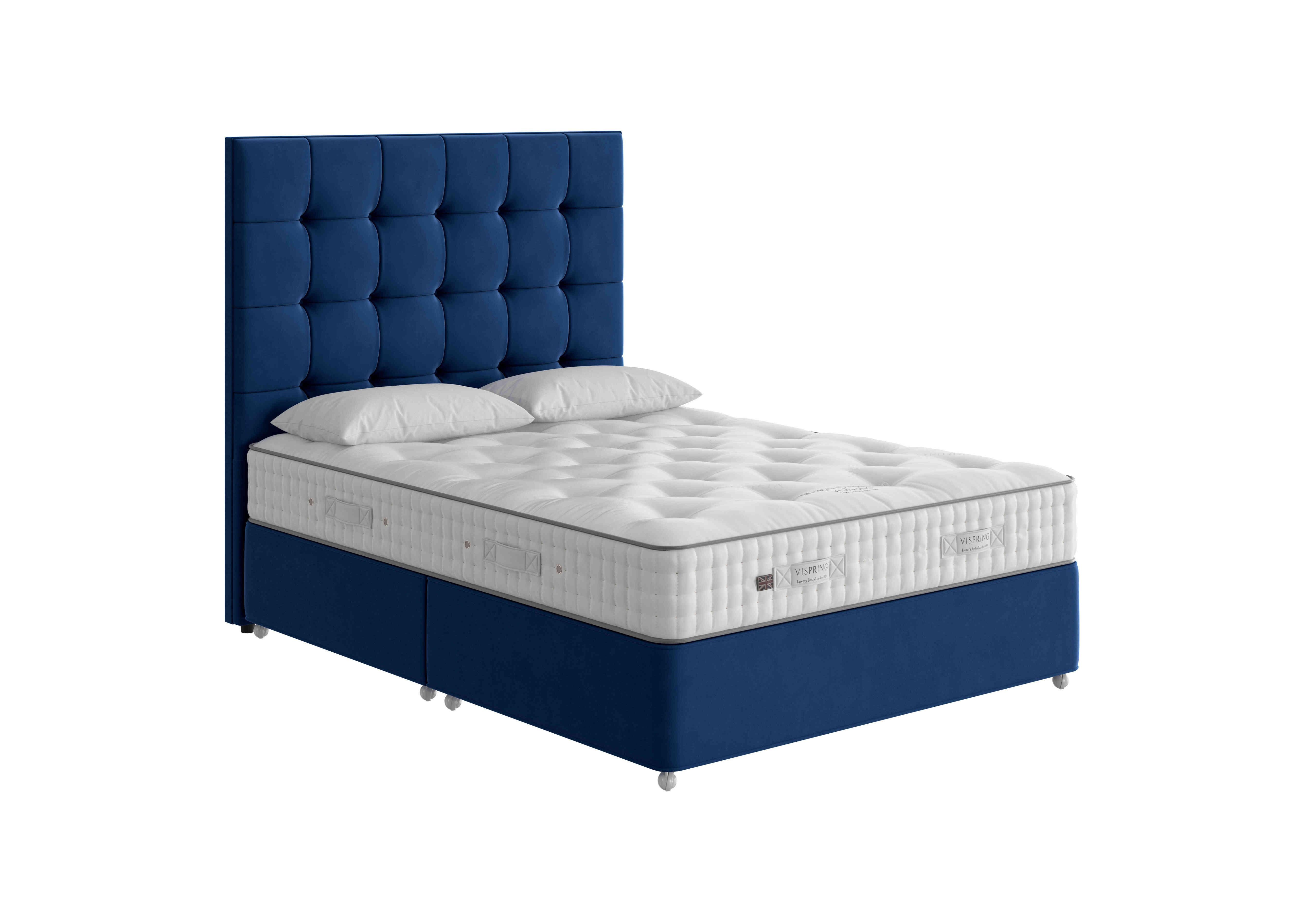 Regal Superb Divan Set in 2115 Plush Royal on Furniture Village