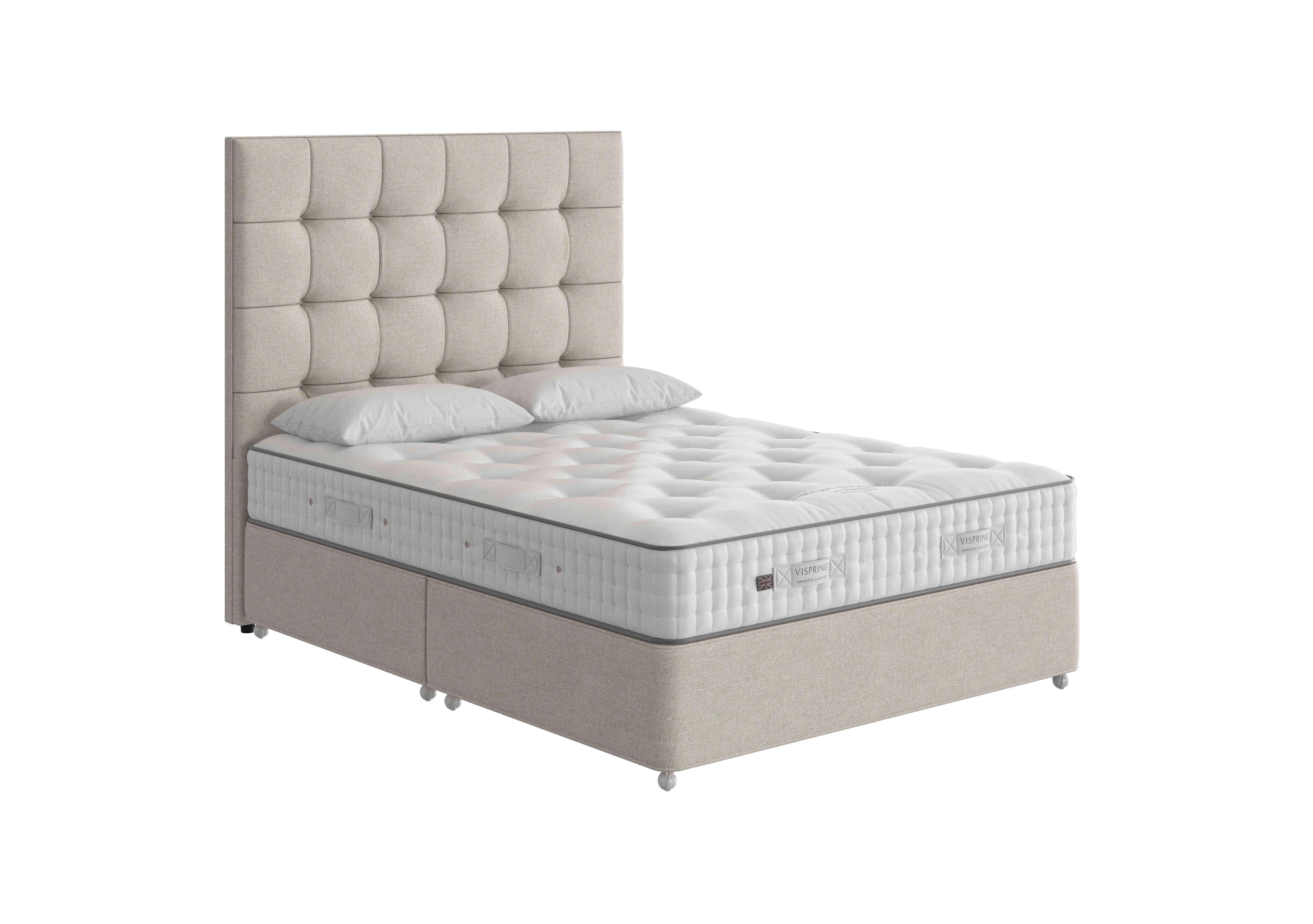 Regal Superb Divan Set in 2150 Boucle Stone on Furniture Village