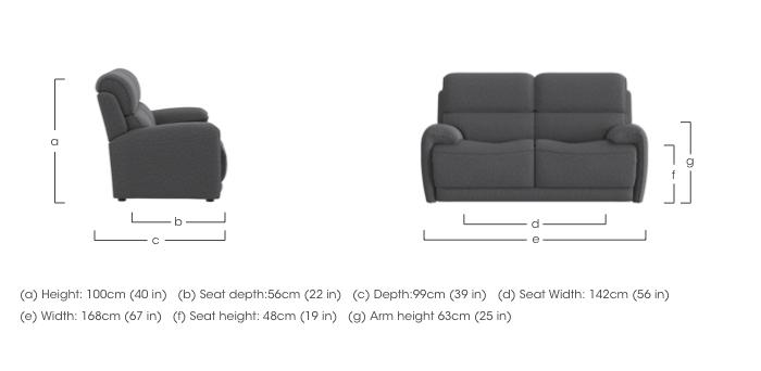 Link 2 Seater Fabric Sofa in  on Furniture Village