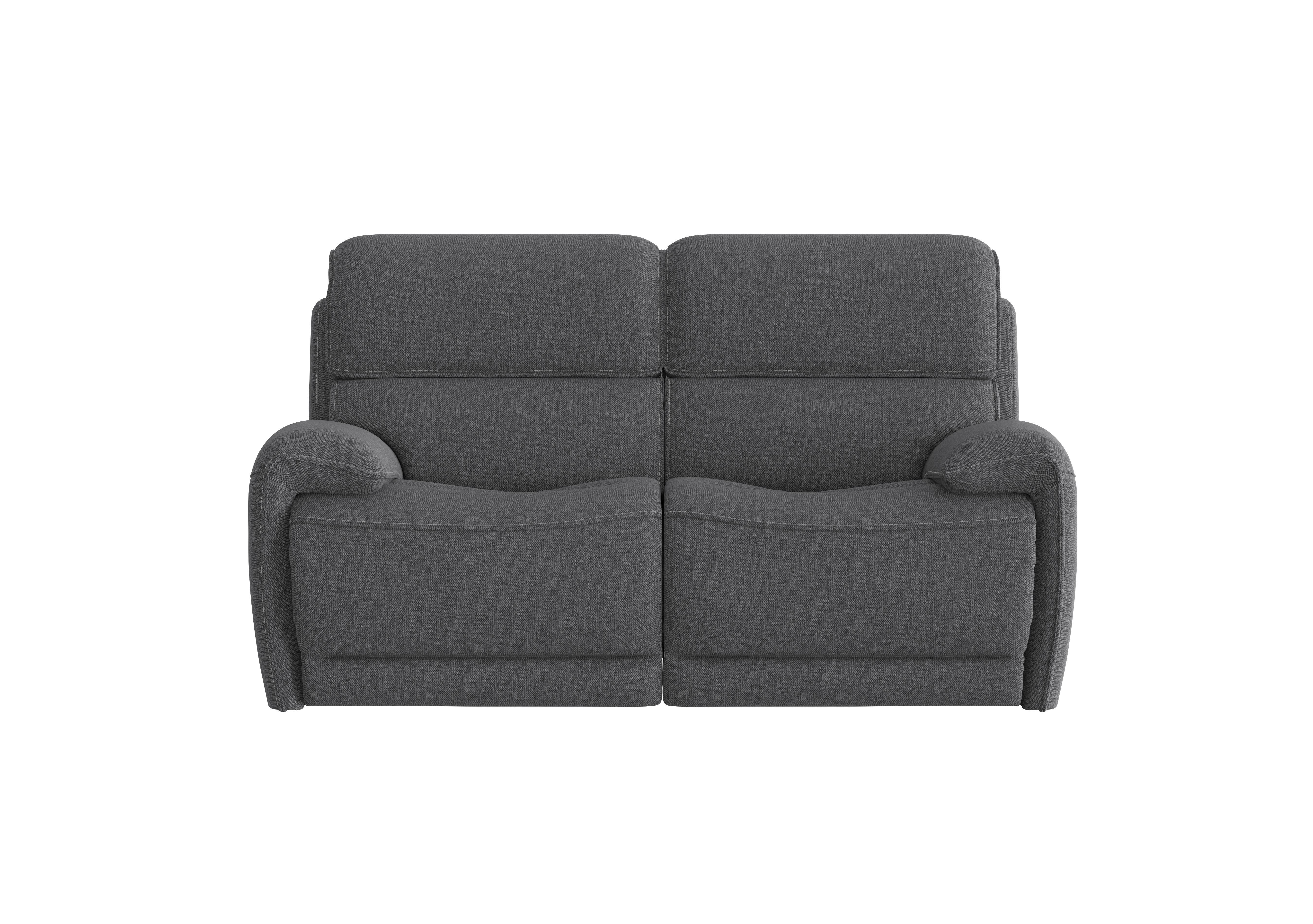 Link 2 Seater Fabric Power Recliner Sofa with Power Headrests in Fab-Blt-R39 Charcoal on Furniture Village