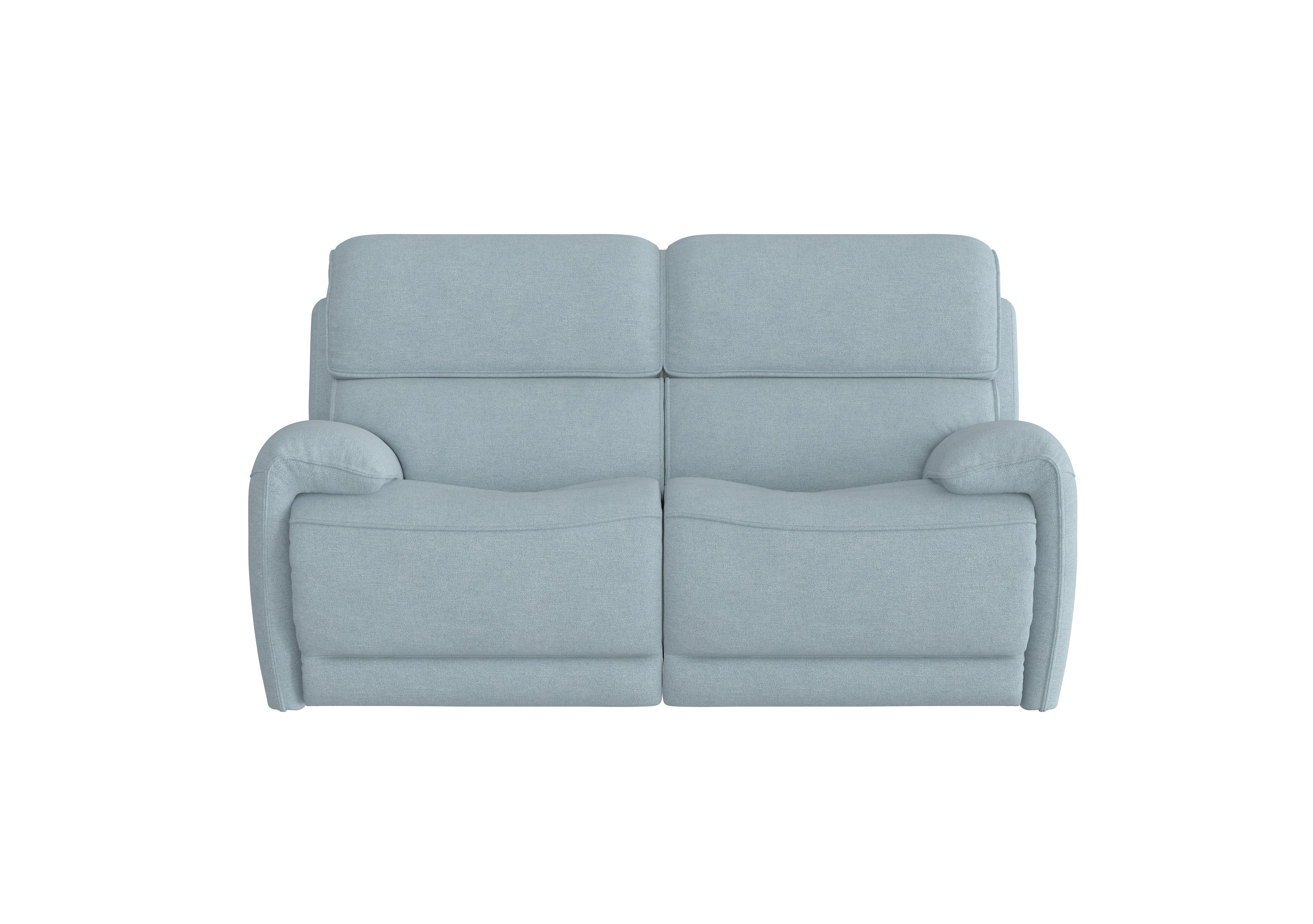 Link 2 Seater Fabric Power Recliner Sofa with Power Headrests in Fab-Meo-R17 Baby Blue on Furniture Village