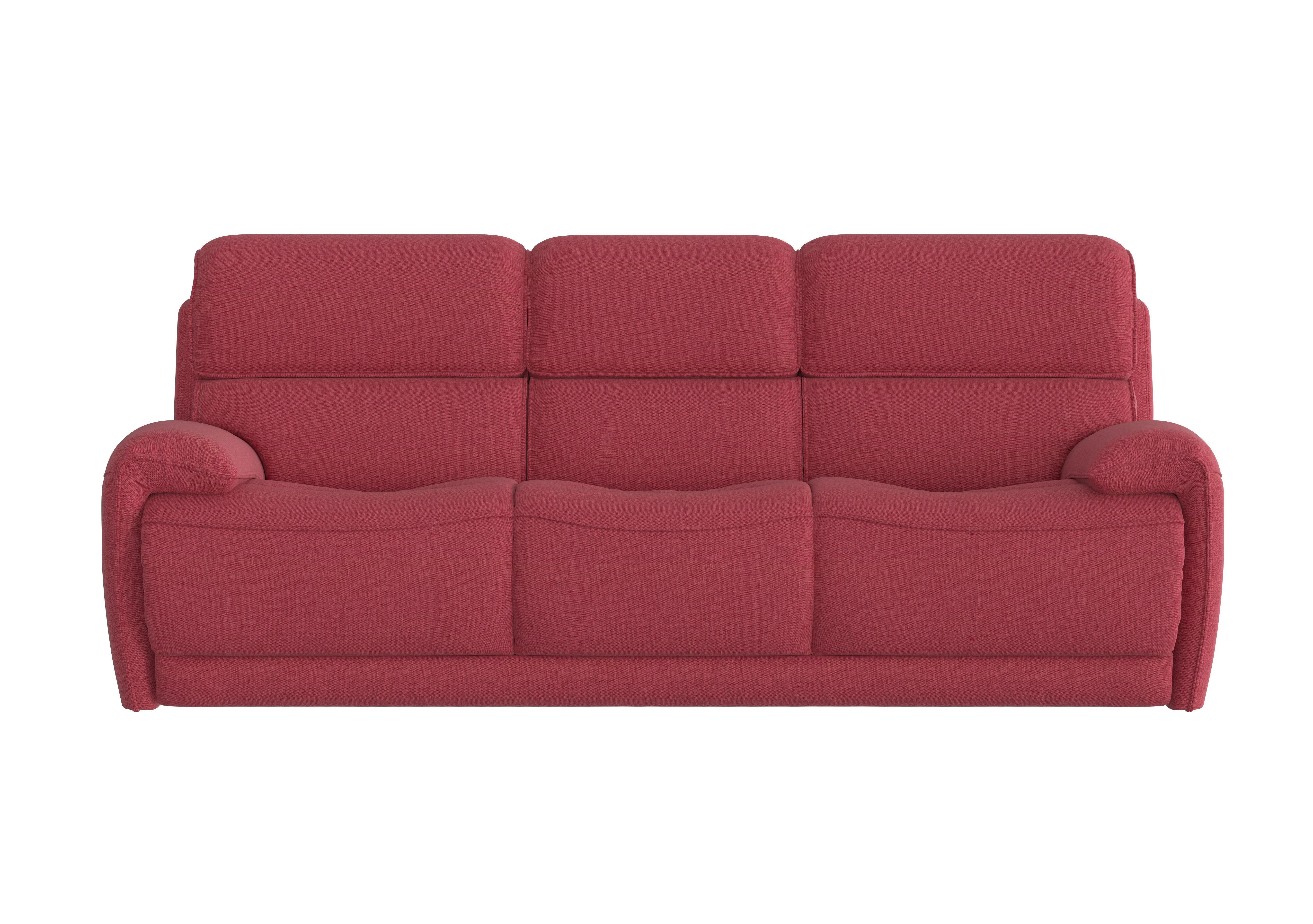 Link 3 Seater Fabric Sofa in Fab-Blt-R29 Red on Furniture Village