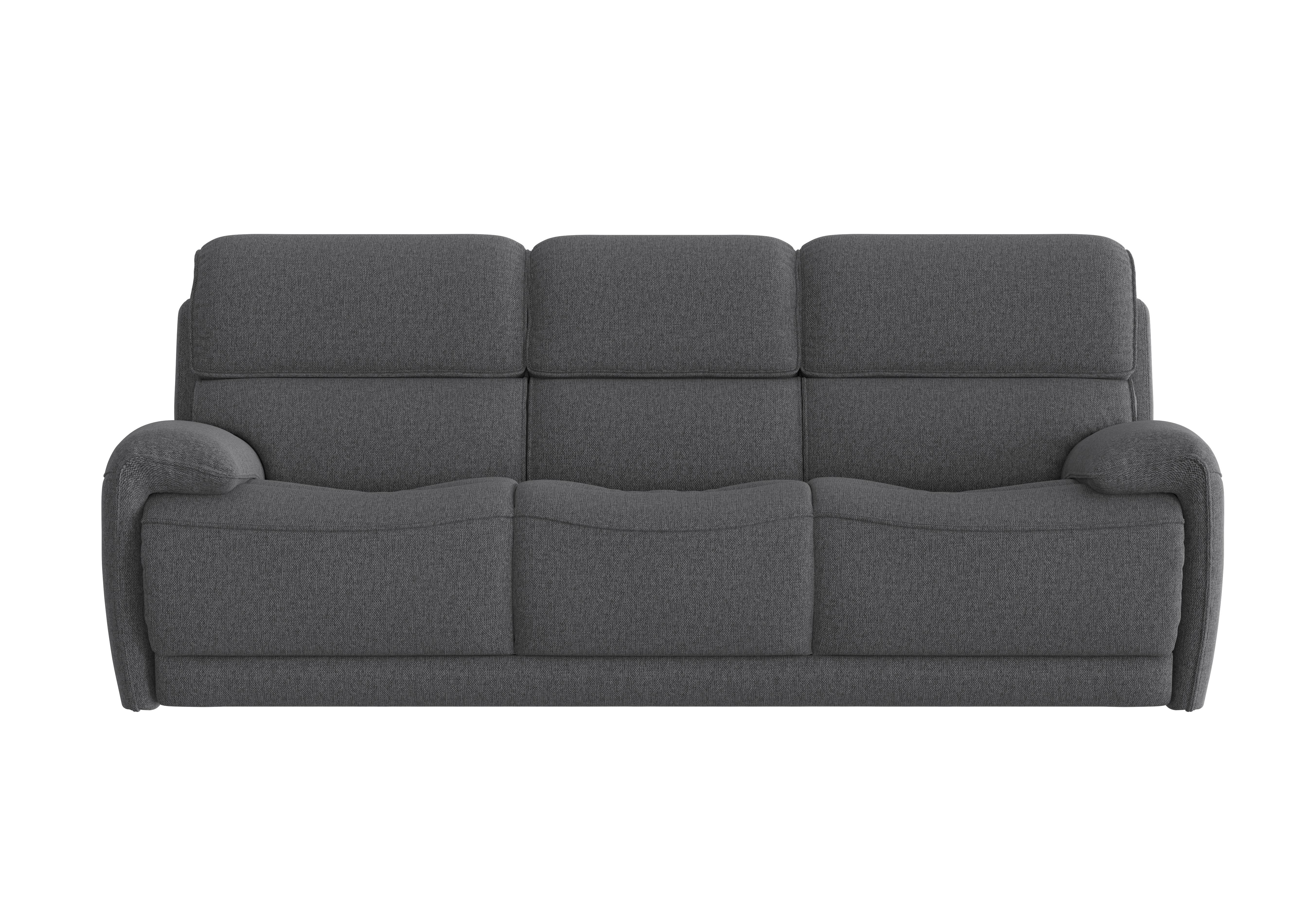 Link 3 Seater Fabric Sofa in Fab-Blt-R39 Charcoal on Furniture Village