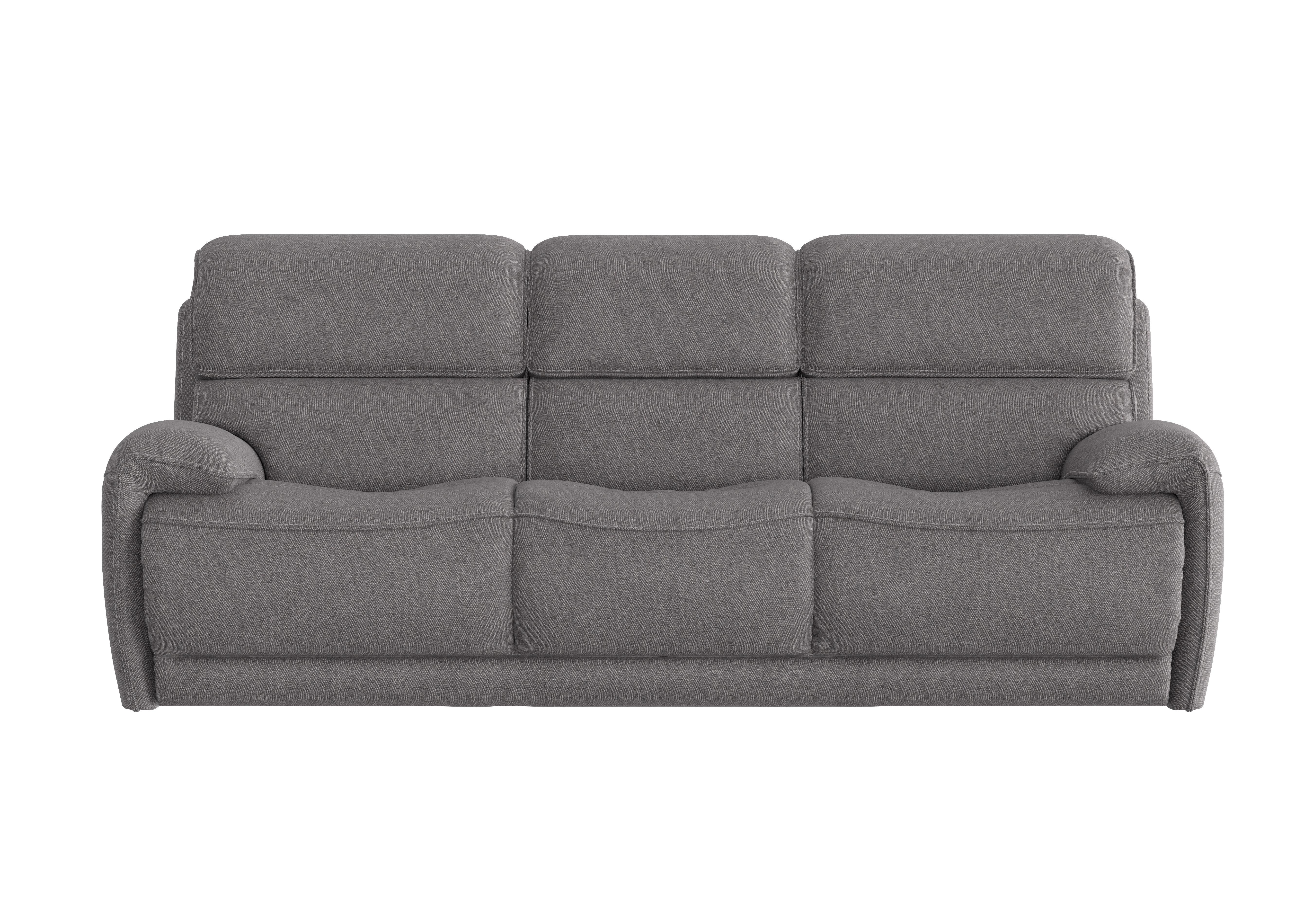 Link 3 Seater Fabric Sofa in Fab-Ska-R31 Charcoal Gray on Furniture Village