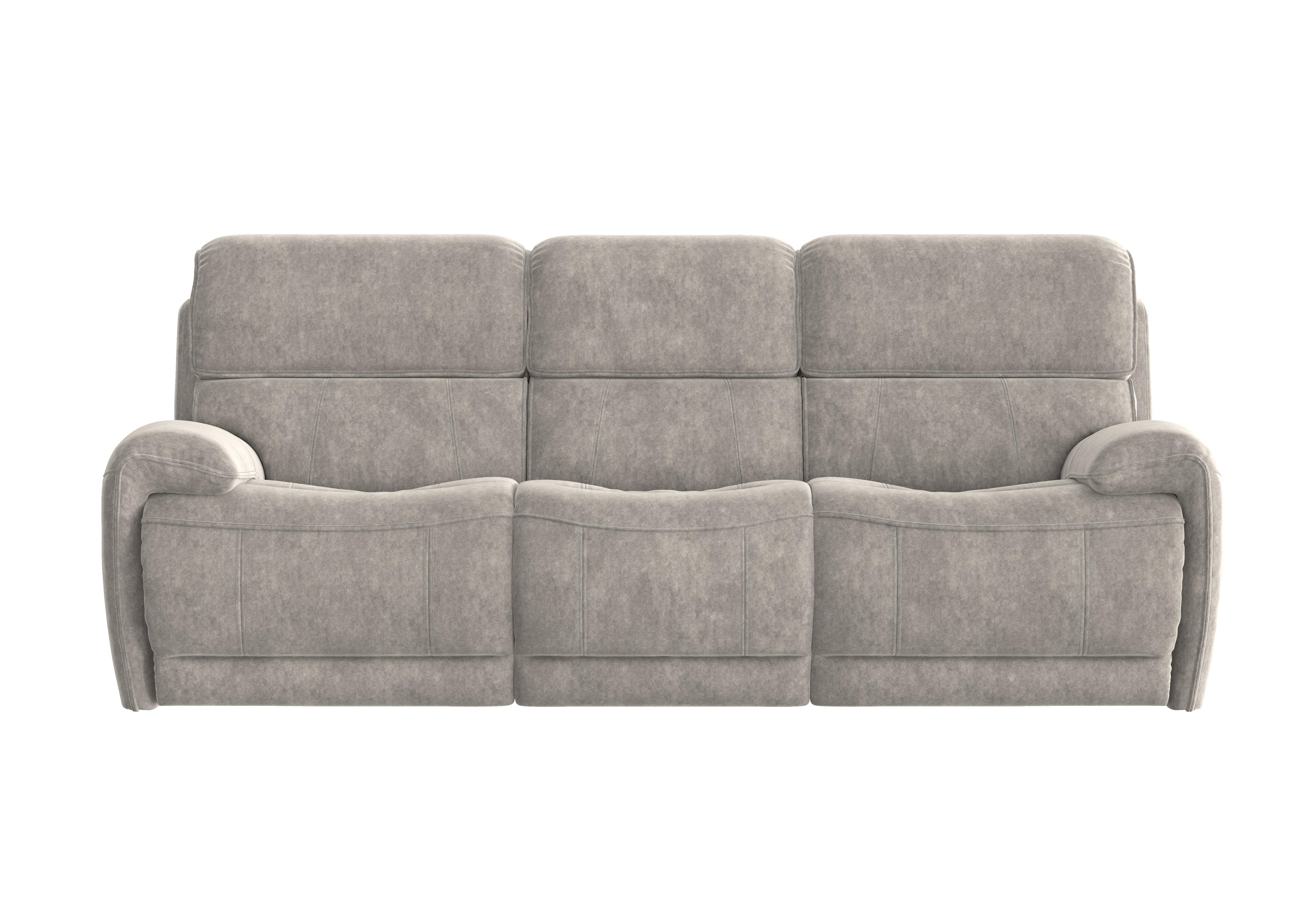 Link 3 Seater Fabric Power Recliner Sofa with Power Headrests in Bfa-Bnn-R28 Fv3 Grey on Furniture Village
