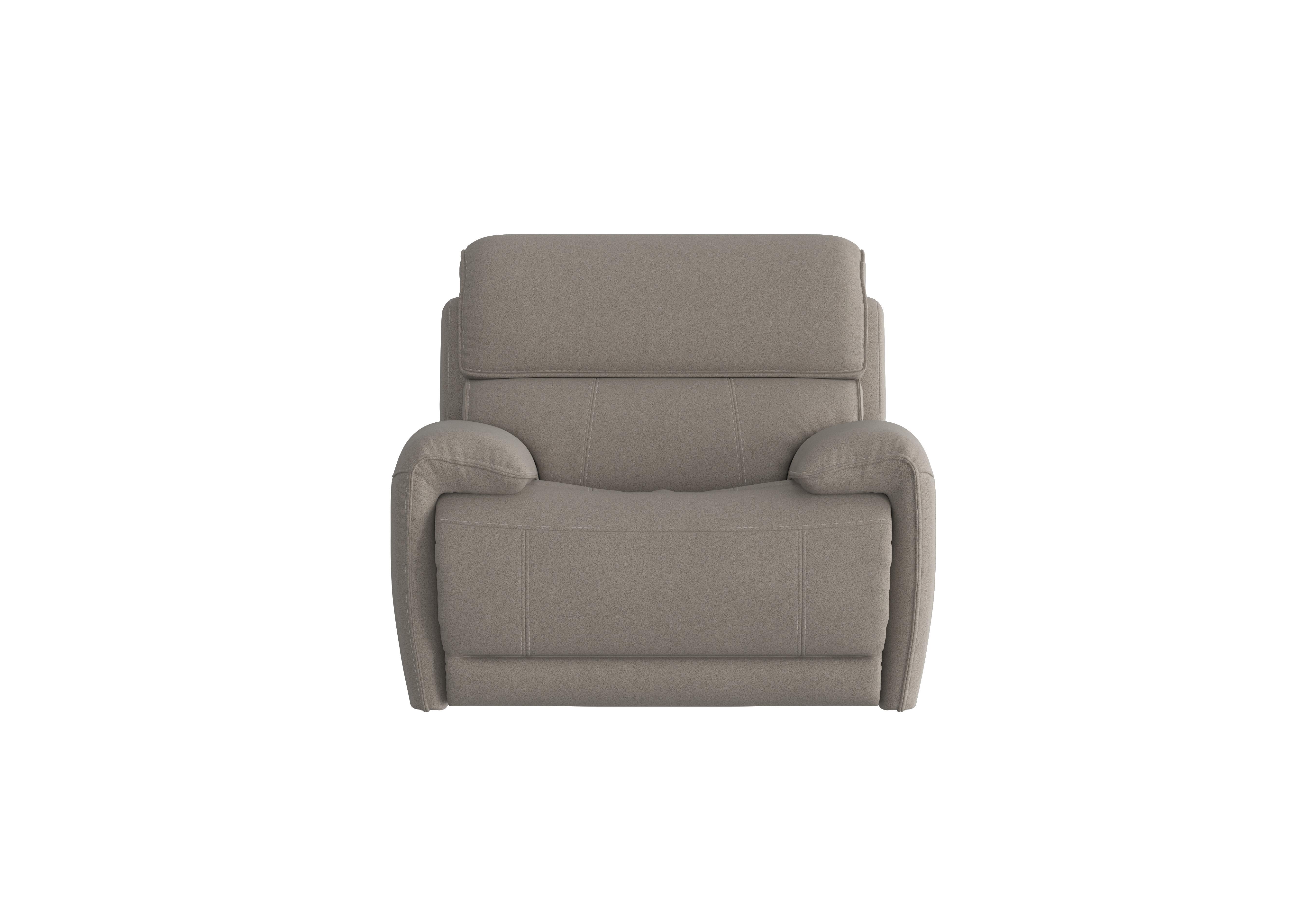 Link Fabric Power Recliner Armchair with Power Headrests in Bfa-Blj-R946 Silver on Furniture Village