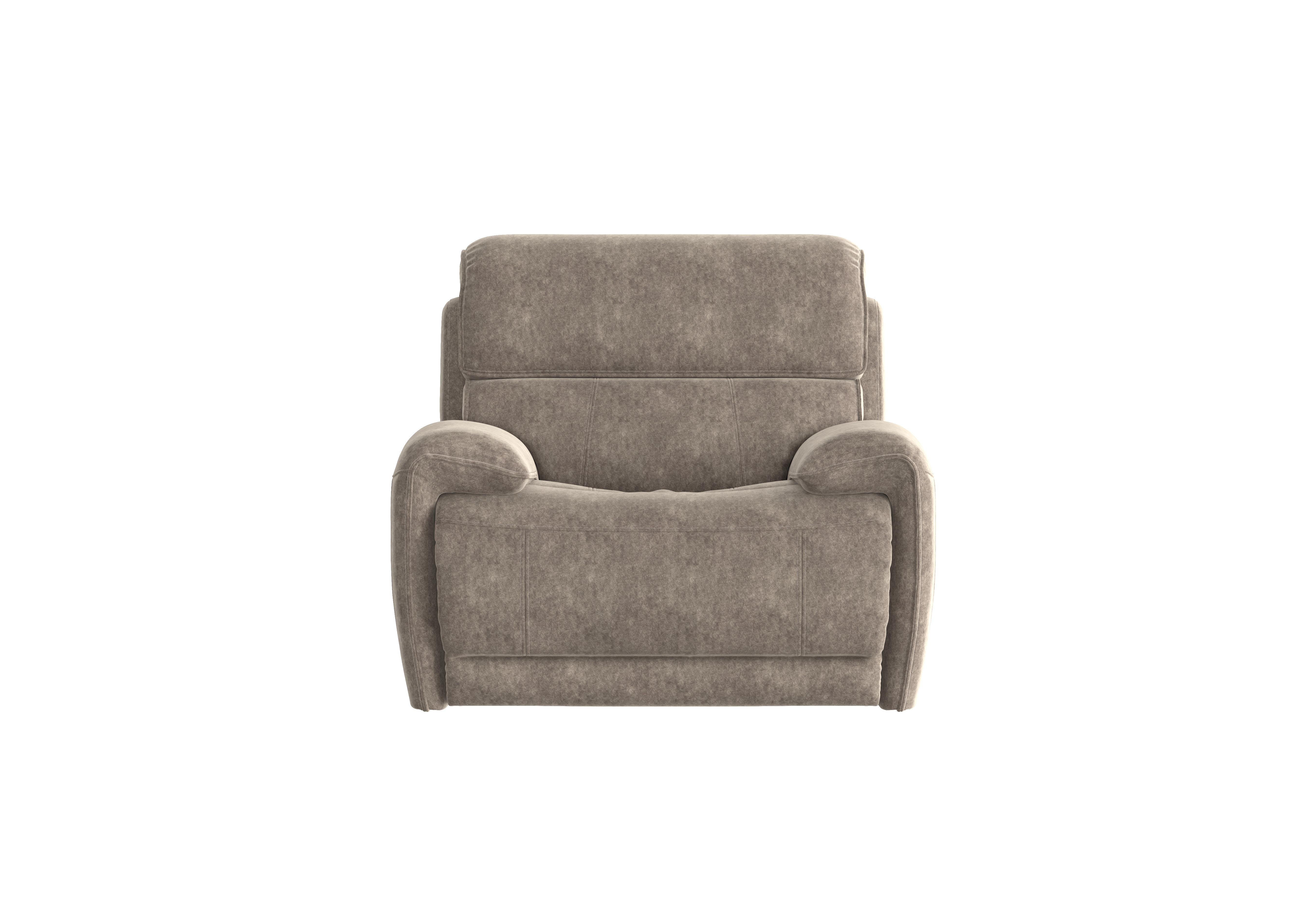 Link Fabric Power Recliner Armchair with Power Headrests in Bfa-Bnn-R29 Fv1 Mink on Furniture Village