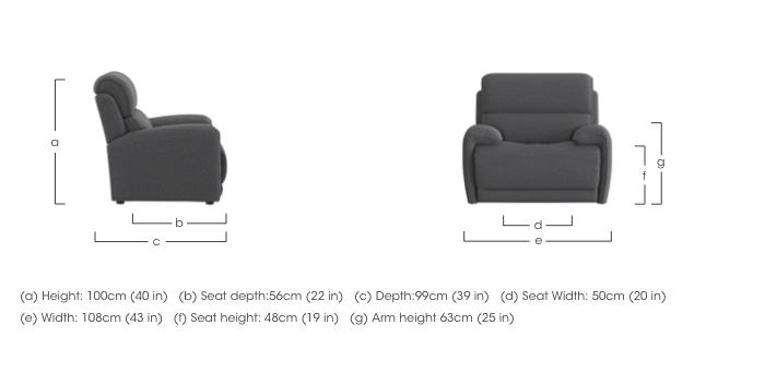 Link Fabric Armchair in  on Furniture Village