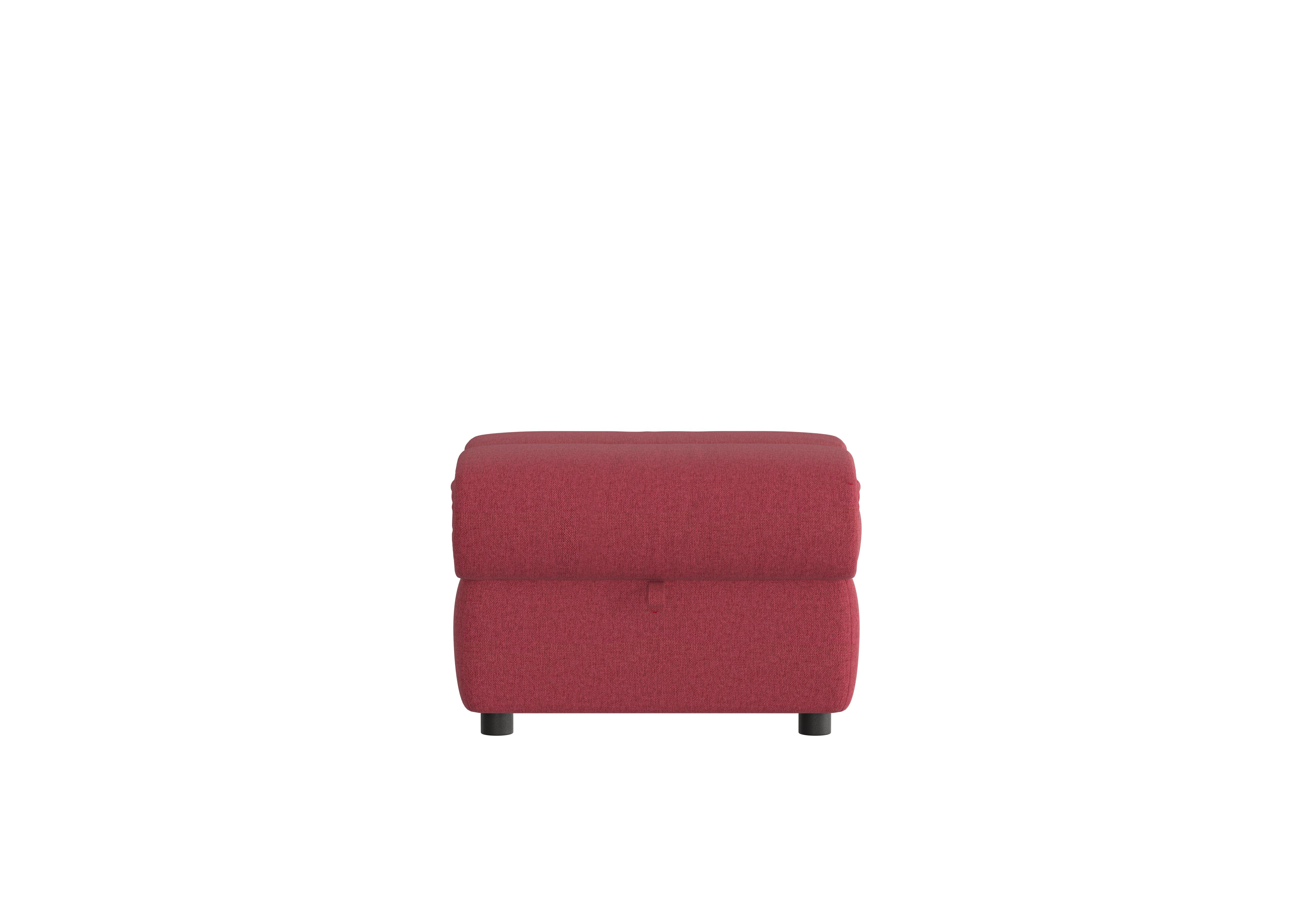 Link Fabric Footstool in Fab-Blt-R29 Red on Furniture Village