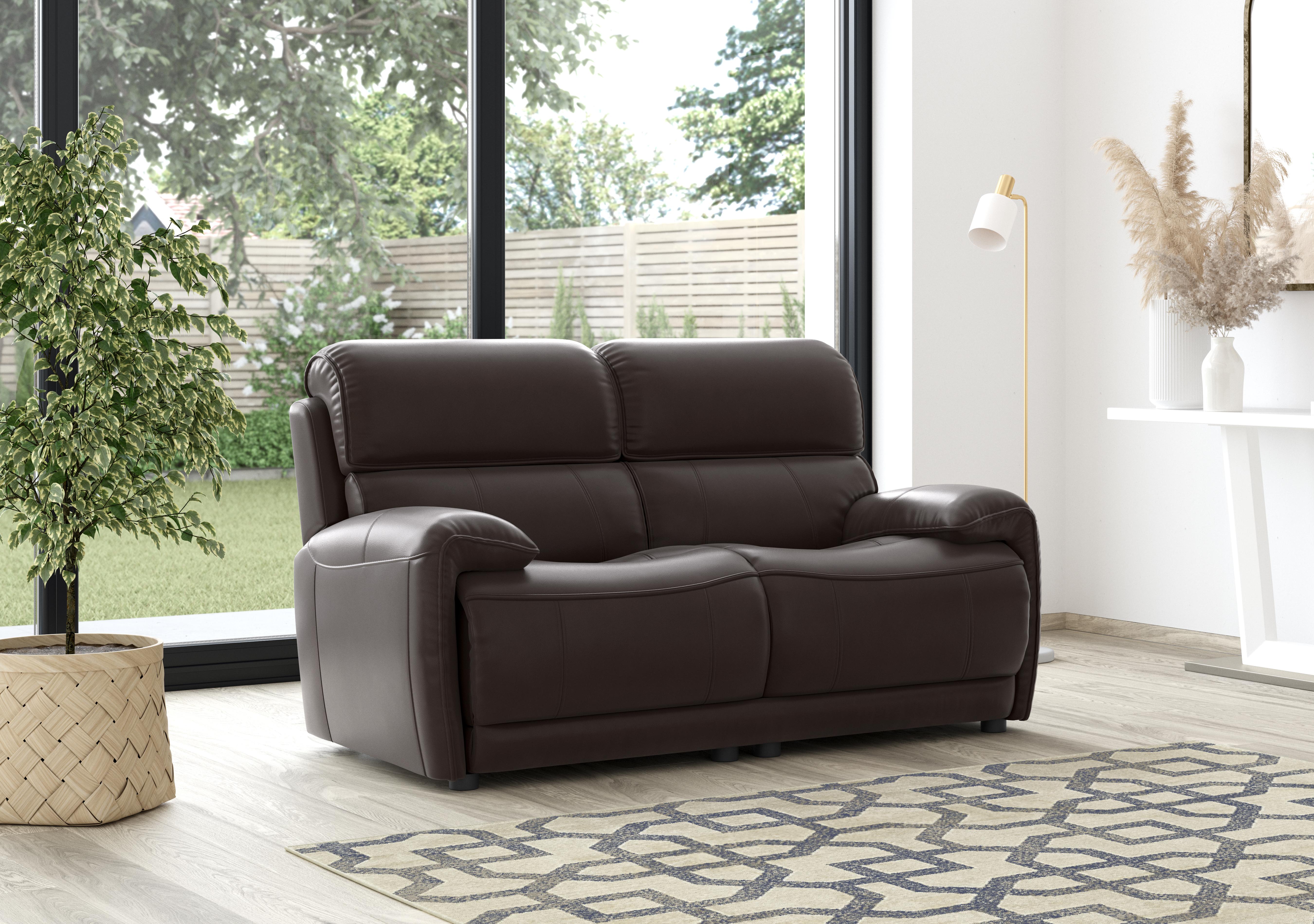 Link 2 Seater Leather Sofa in  on Furniture Village