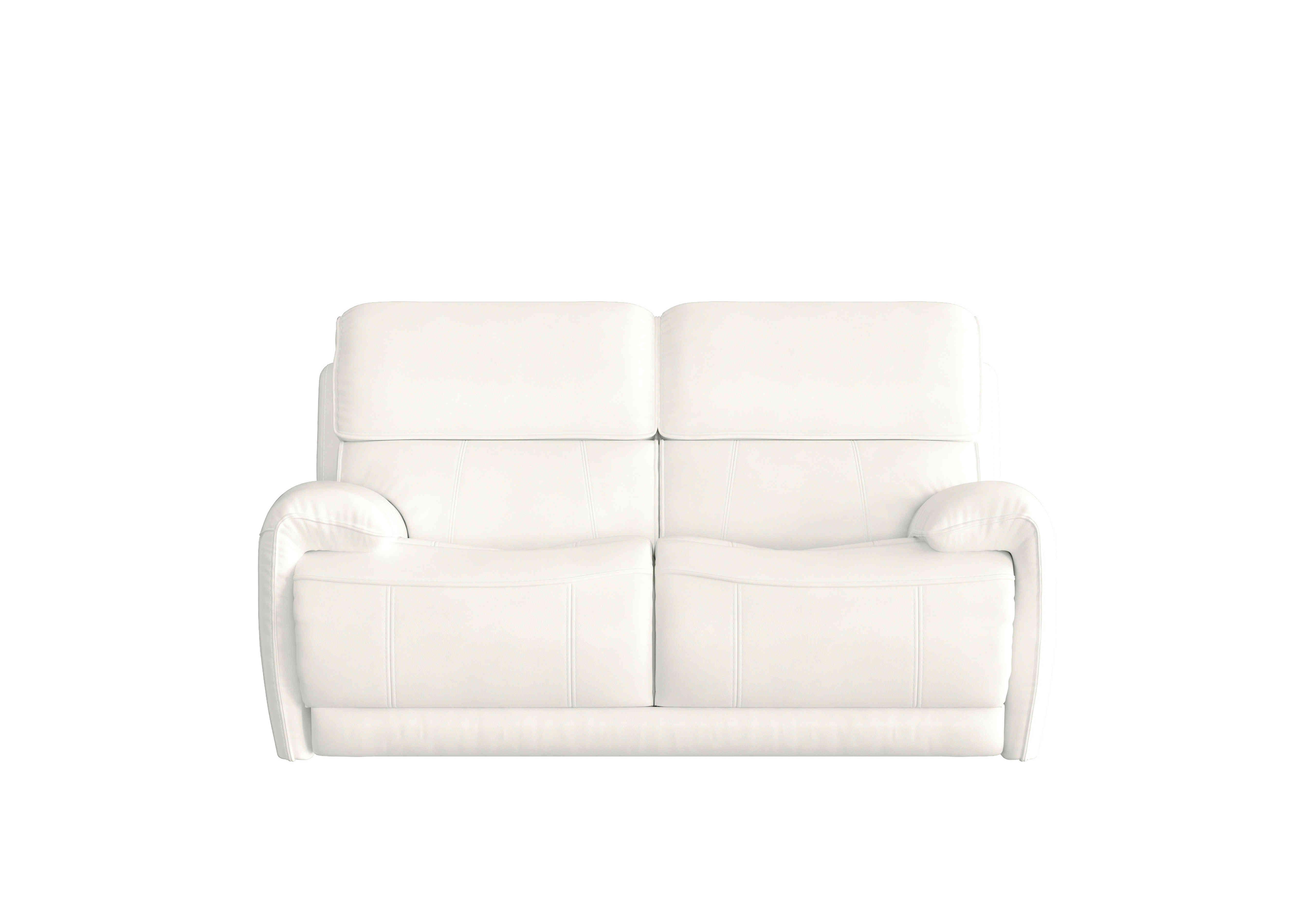 Link 2 Seater Leather Sofa in Bv-744d Star White on Furniture Village