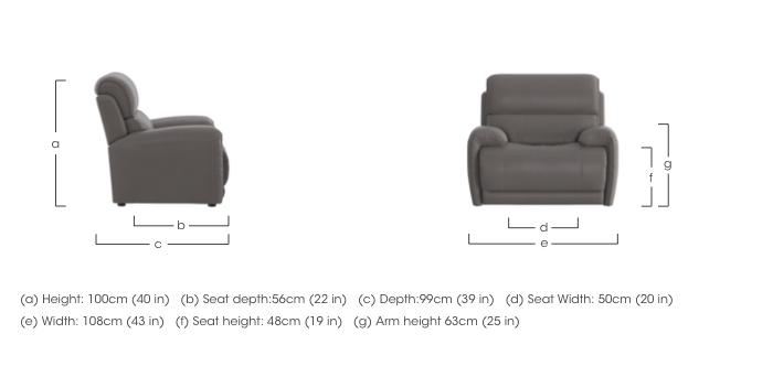 Link Leather Armchair in  on Furniture Village