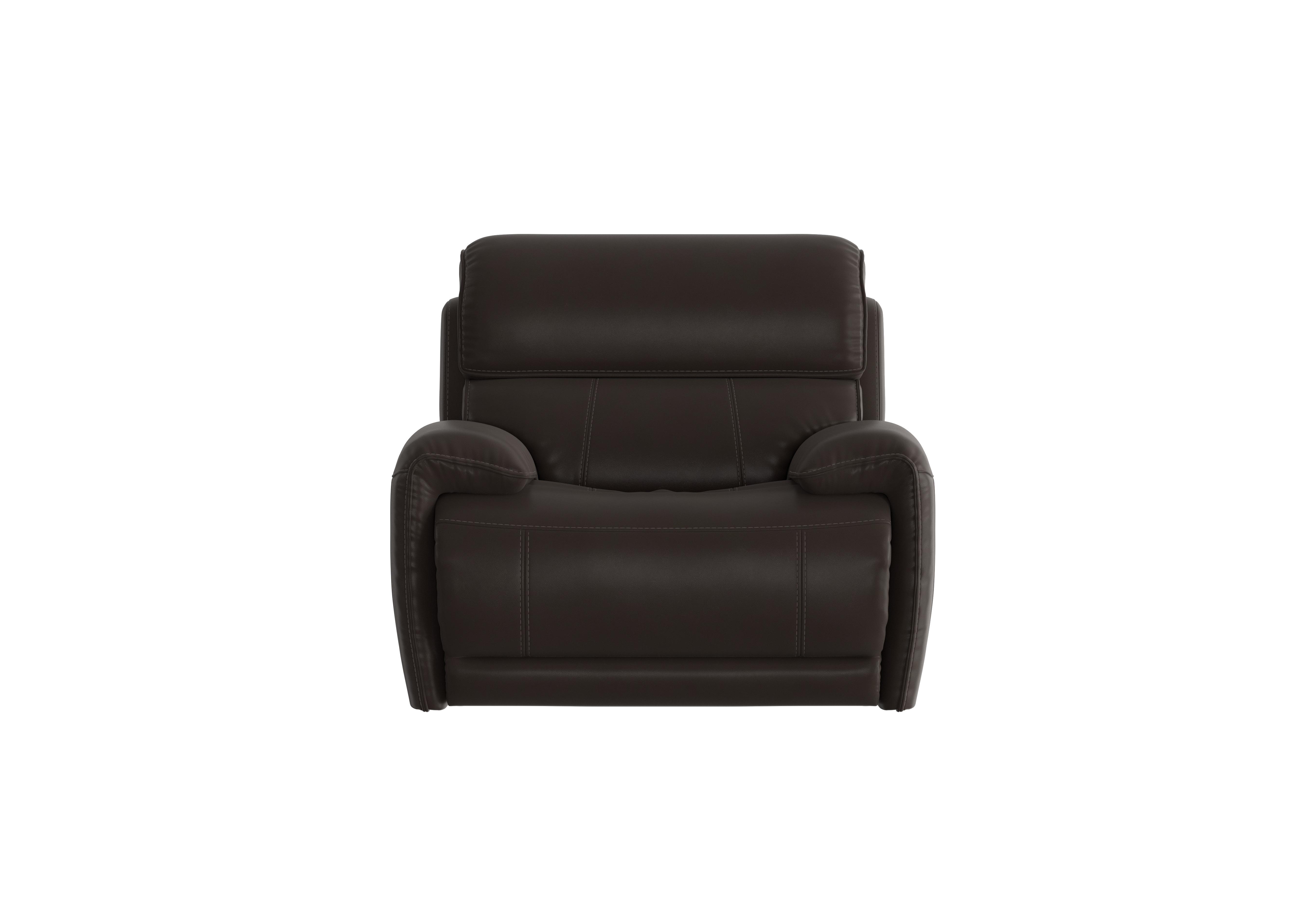 Link Leather Armchair in Bv-1748 Dark Chocolate on Furniture Village