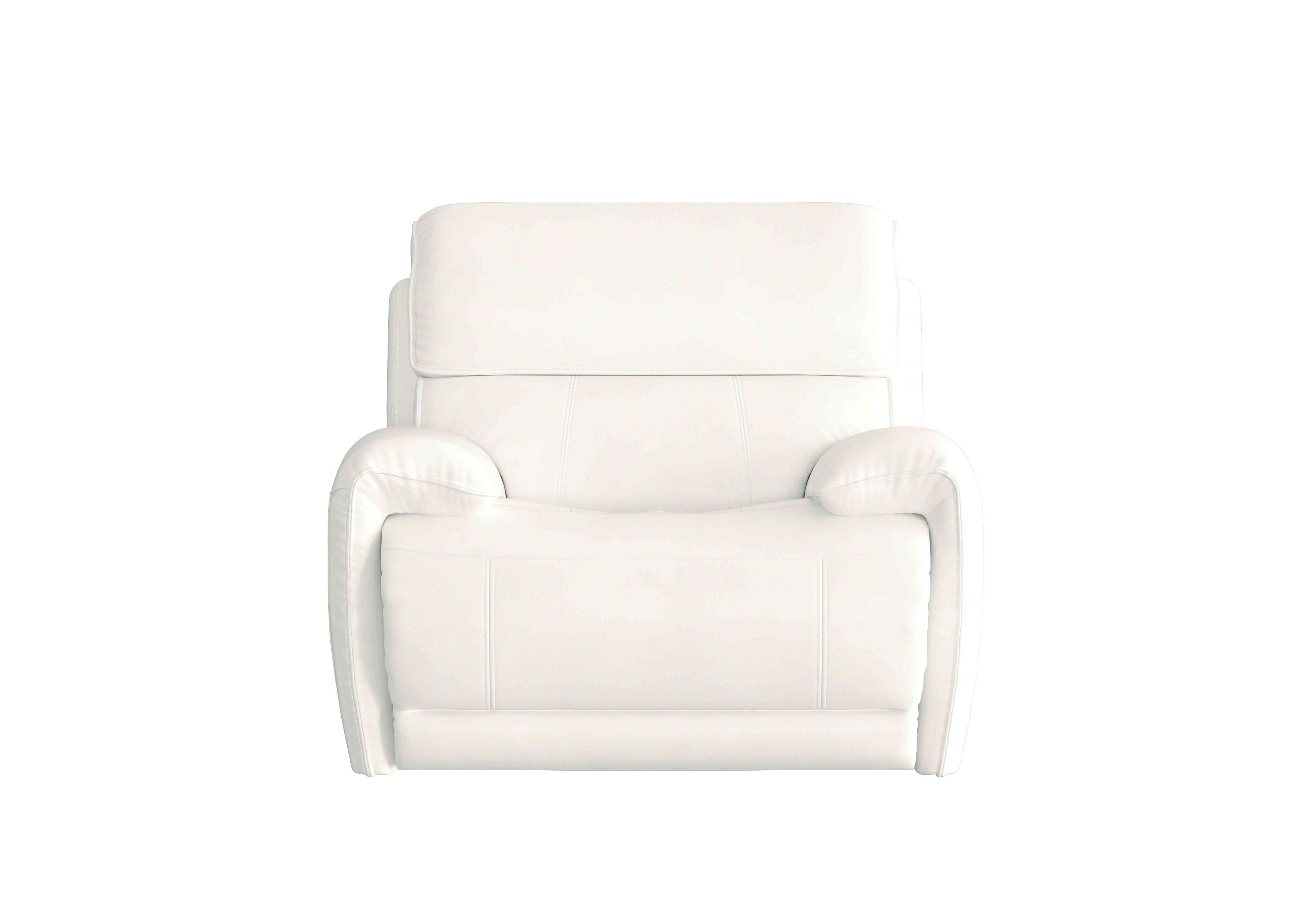 Link Leather Armchair in Nc-744d Star White on Furniture Village