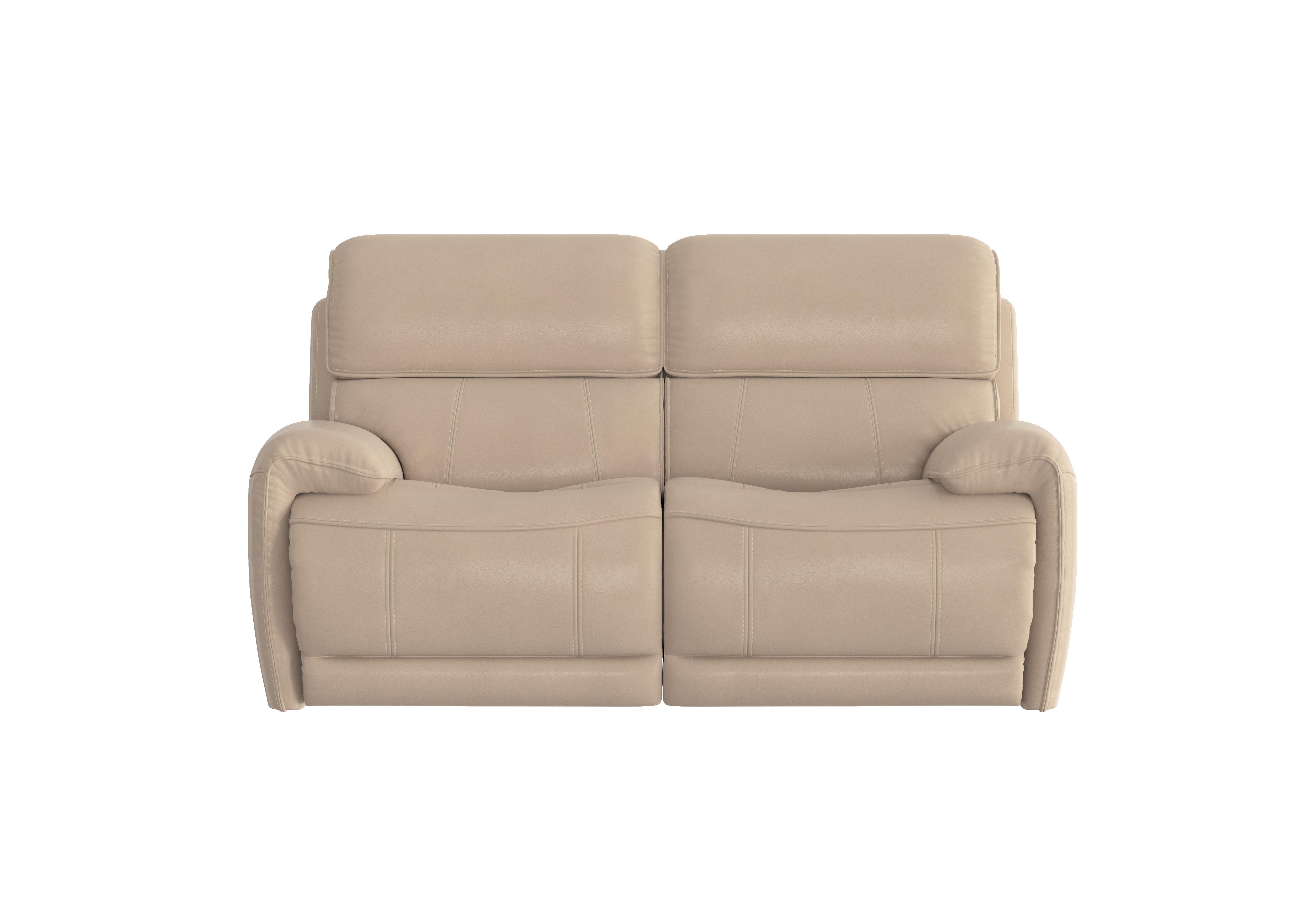 Link 2 Seater Leather Power Recliner Sofa with Power Headrests in Bv-039c Pebble on Furniture Village