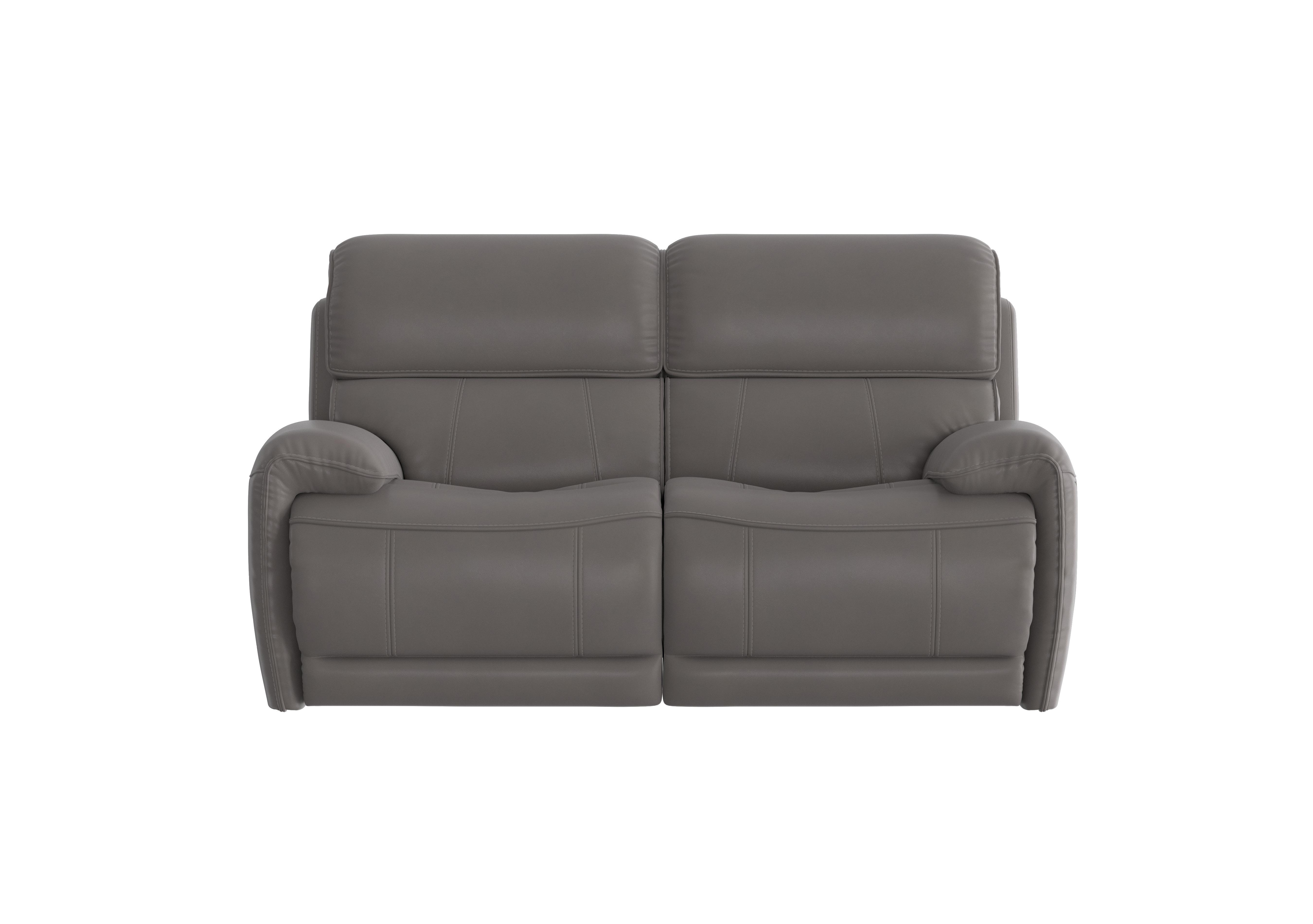 Link 2 Seater Leather Power Recliner Sofa with Power Headrests in Bv-042e Elephant on Furniture Village