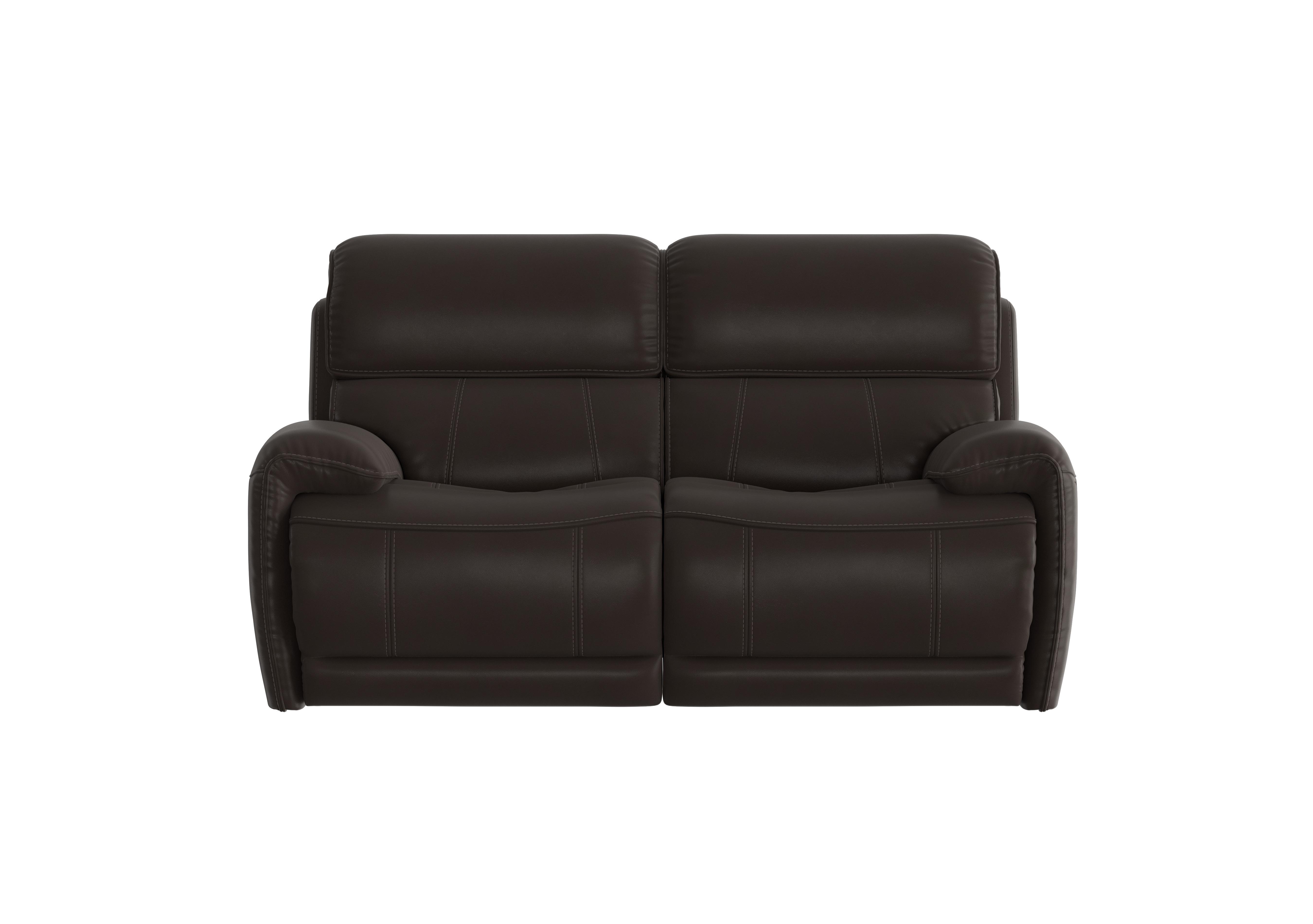 Link 2 Seater Leather Power Recliner Sofa with Power Headrests in Bv-1748 Dark Chocolate on Furniture Village