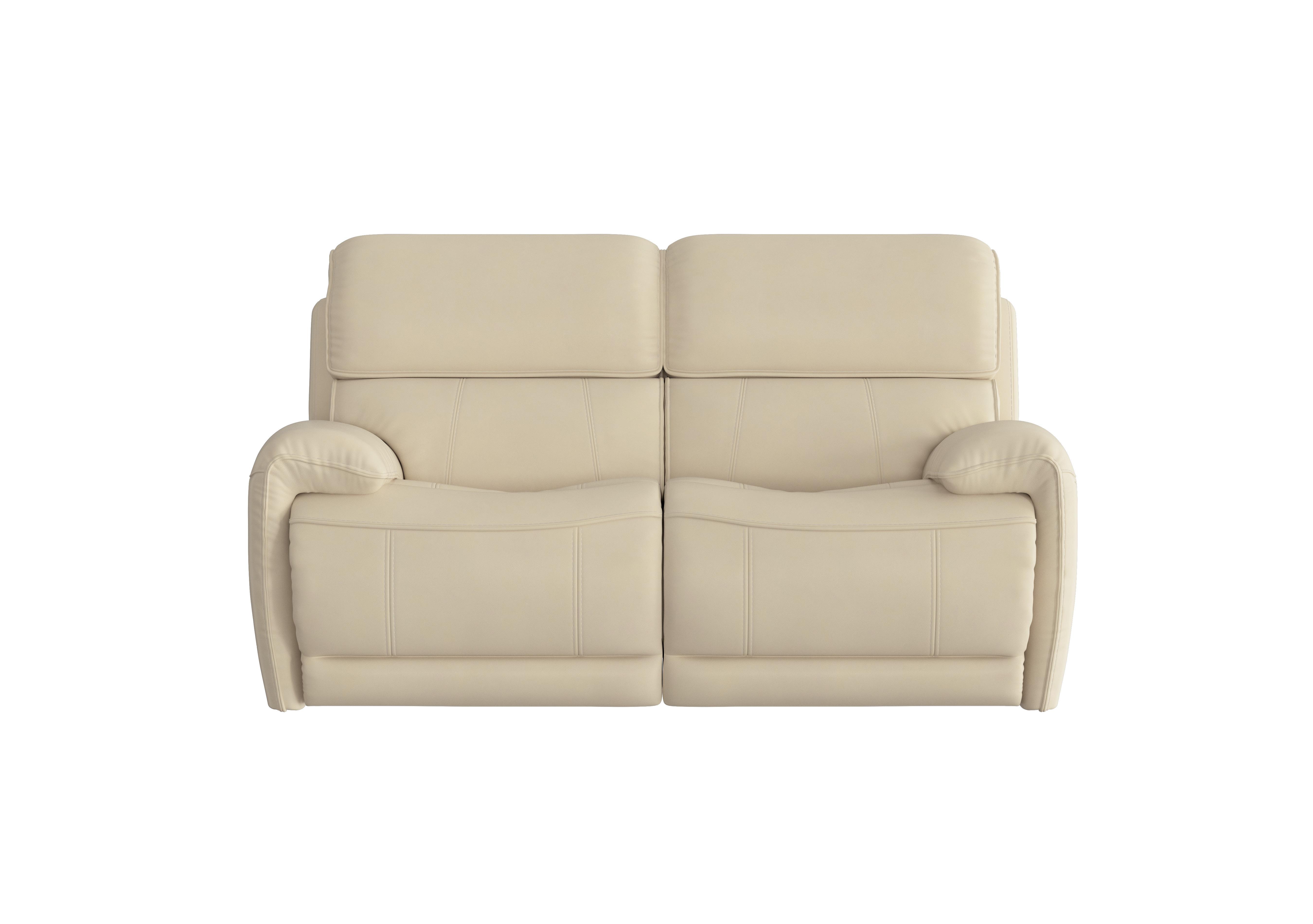 Link 2 Seater Leather Power Recliner Sofa with Power Headrests in Bv-862c Bisque on Furniture Village