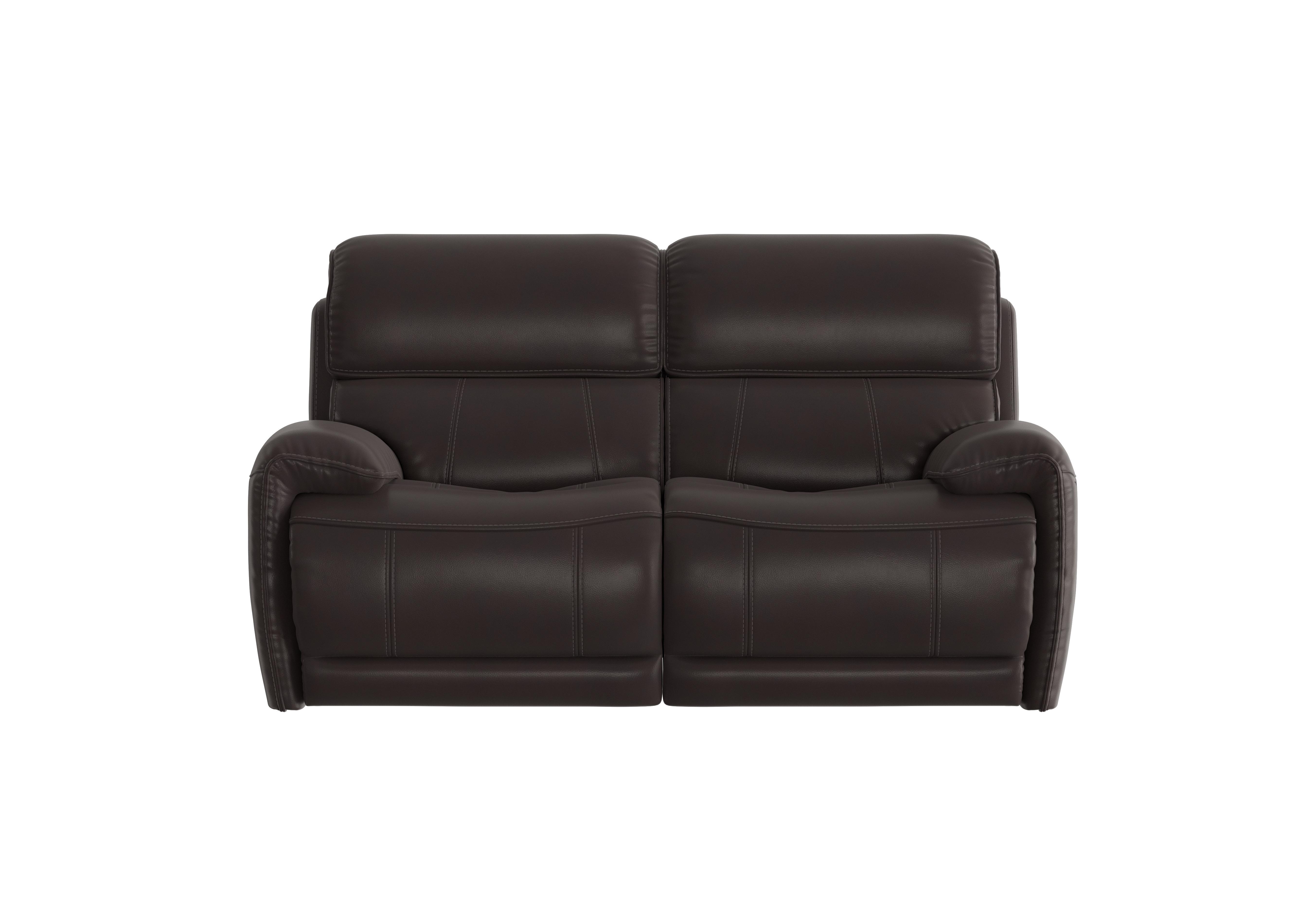 Link 2 Seater Leather Power Recliner Sofa with Power Headrests in Nc-037c Walnut on Furniture Village