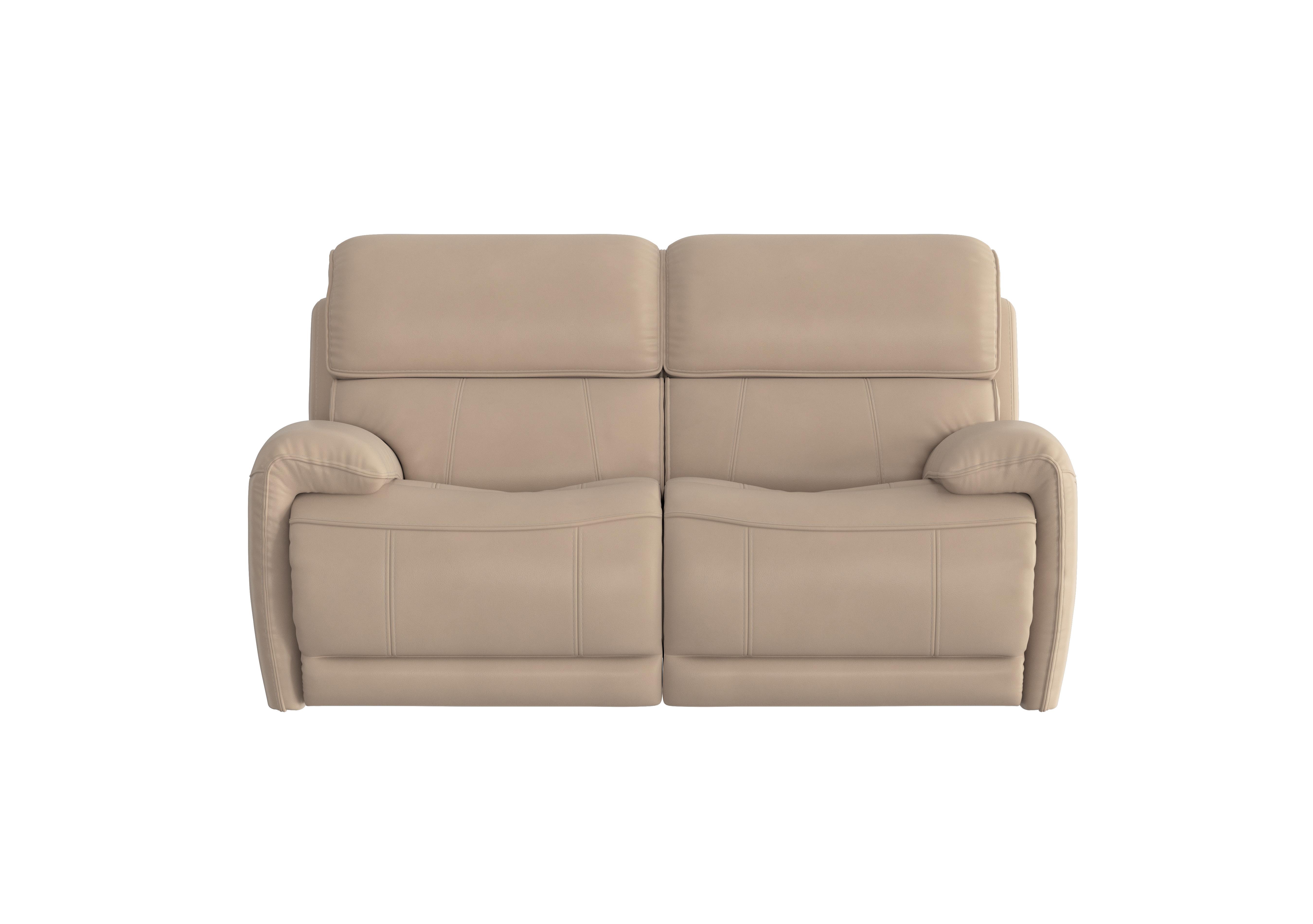 Link 2 Seater Leather Power Recliner Sofa with Power Headrests in Nc-039c Pebble on Furniture Village