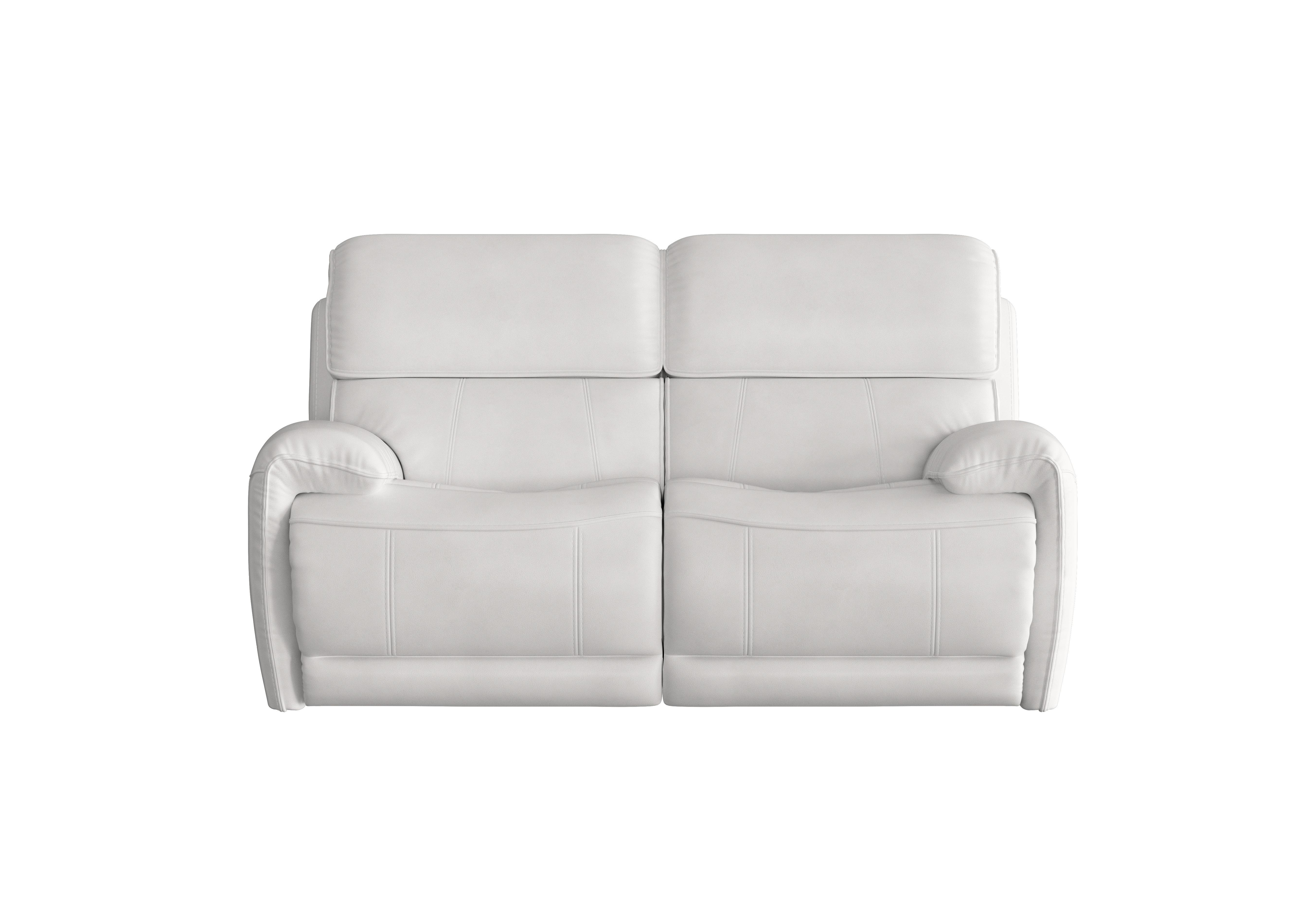 Link 2 Seater Leather Power Recliner Sofa with Power Headrests in Nc-744d Star White on Furniture Village