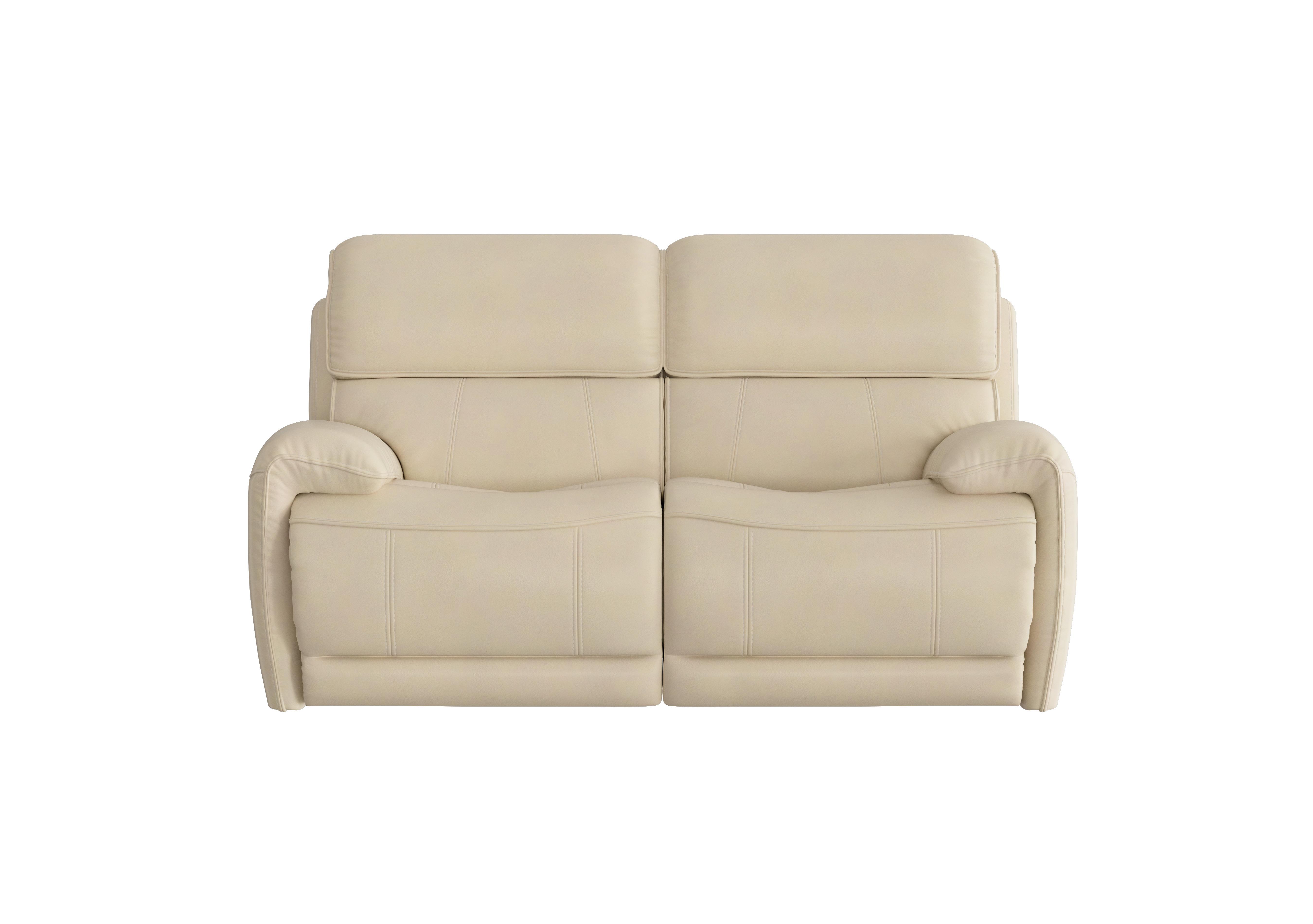 Link 2 Seater Leather Power Recliner Sofa with Power Headrests in Nc-862c Bisque on Furniture Village