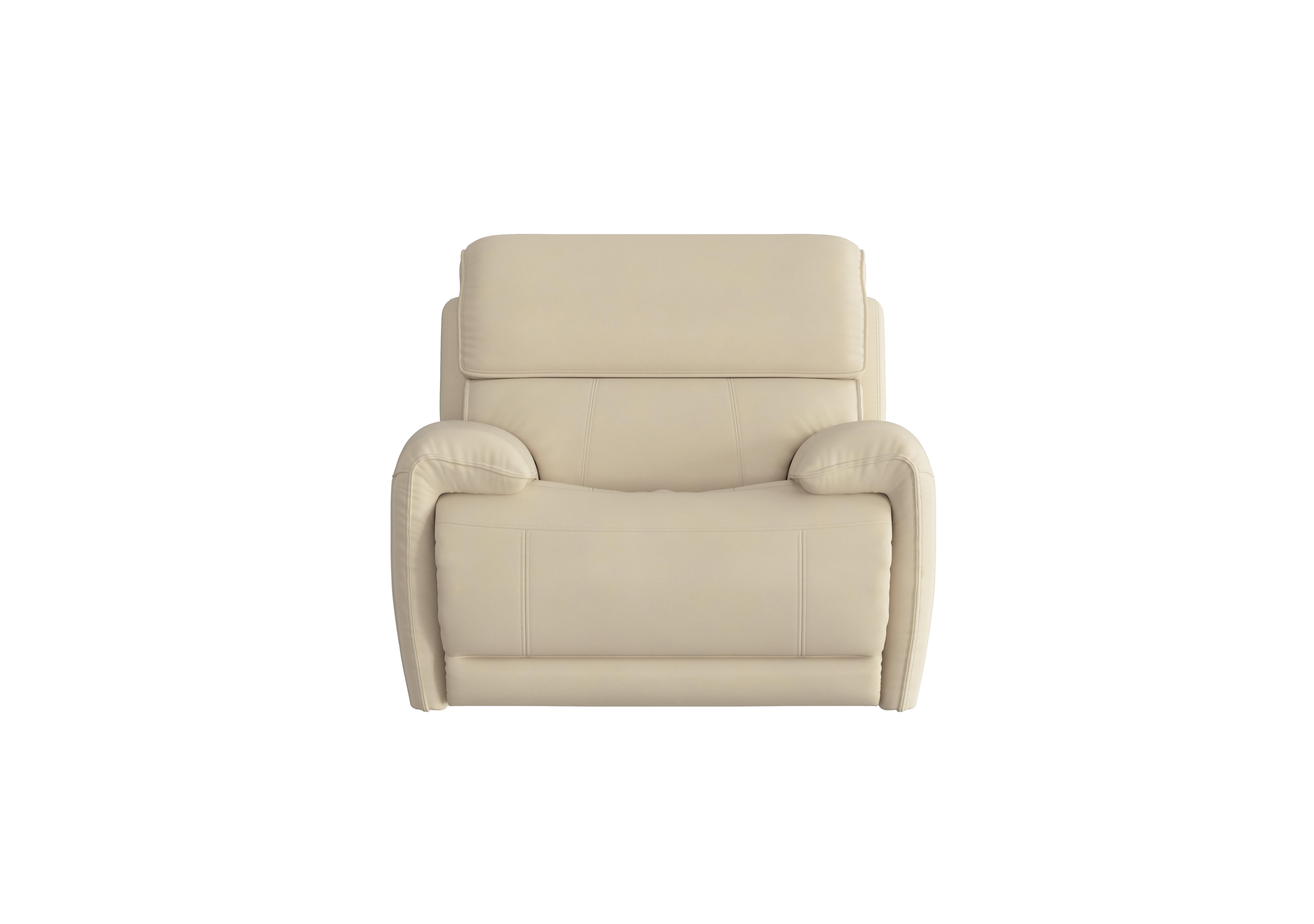 Link Leather Power Recliner Armchair with Power Headrest in Bv-862c Bisque on Furniture Village