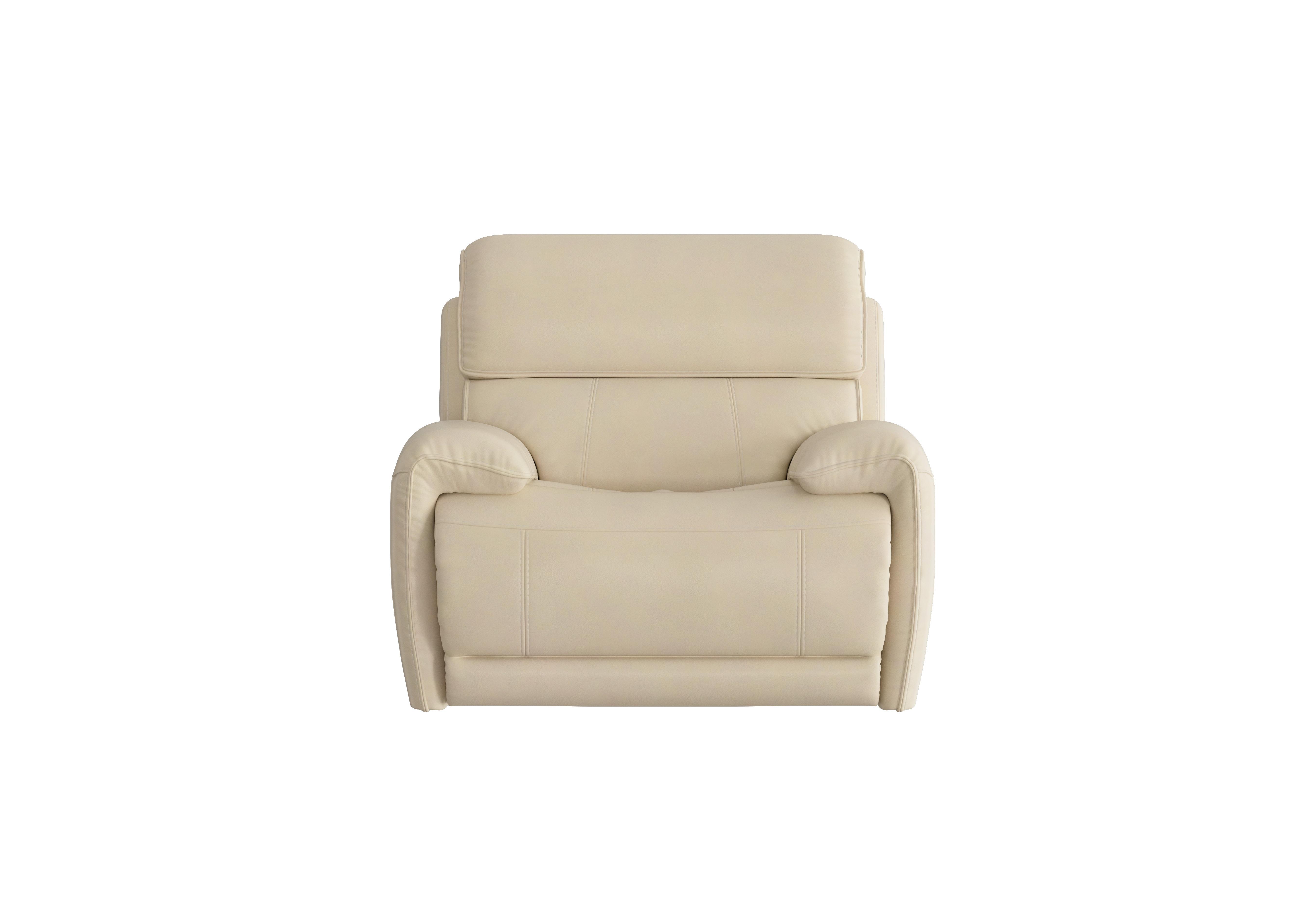 Link Leather Power Recliner Armchair with Power Headrest in Nc-862c Bisque on Furniture Village