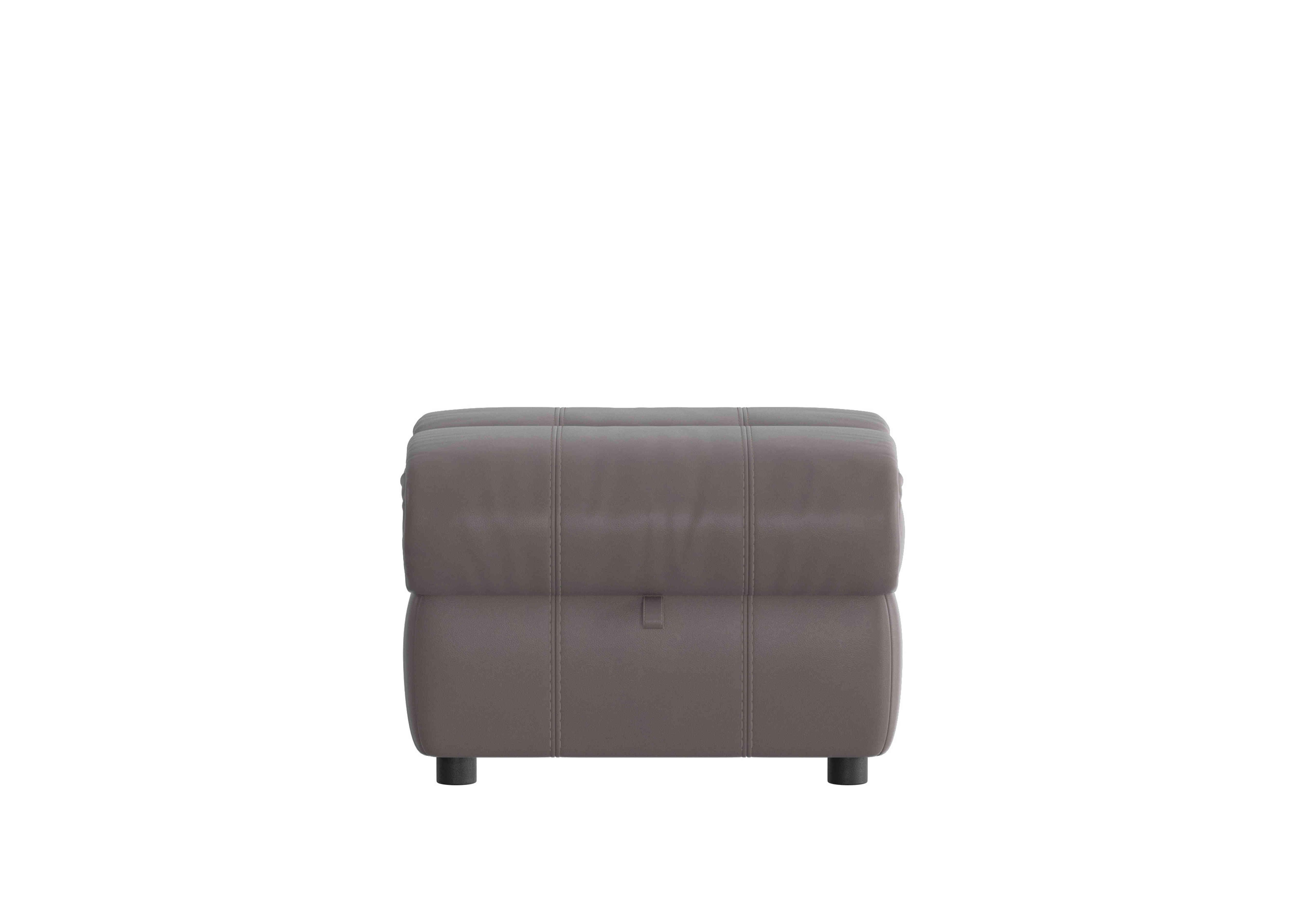 Link Leather Footstool in Bv-042e Elephant on Furniture Village