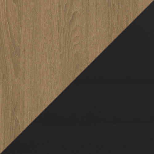 Lexa Smart Lamp Table in Black And Oak on Furniture Village